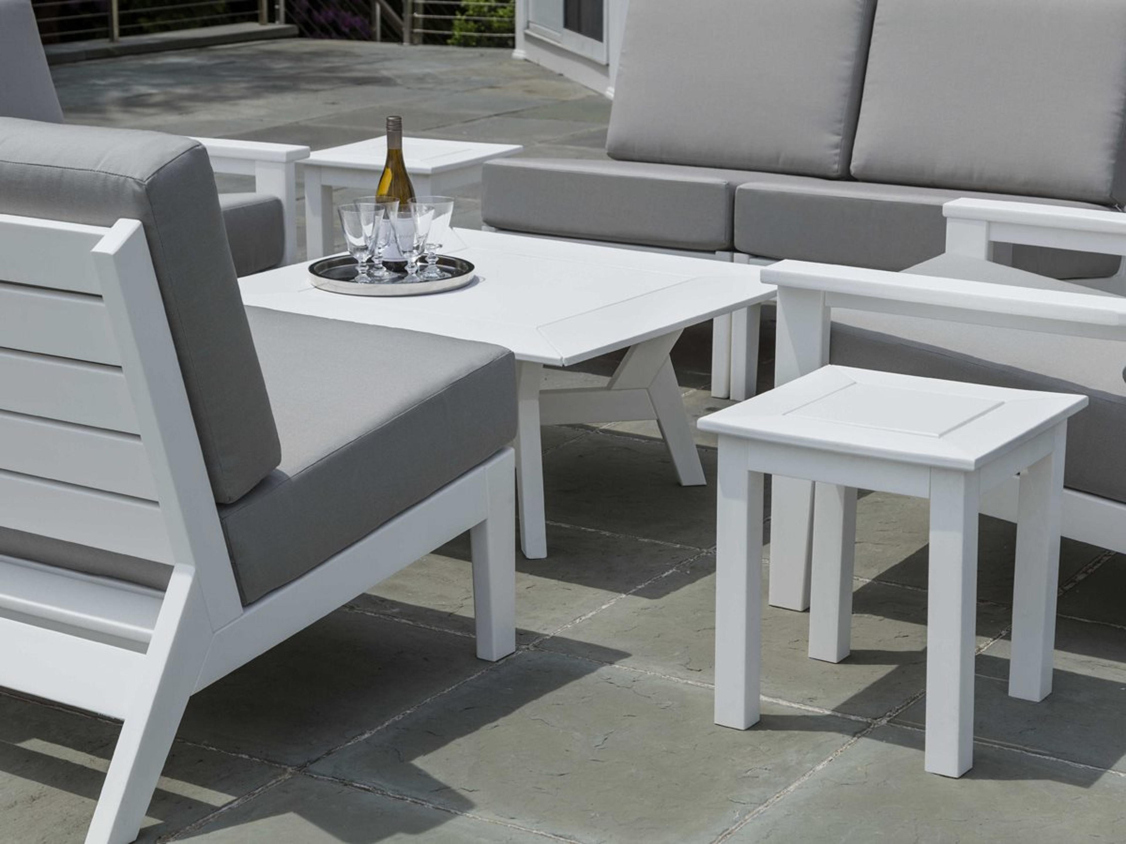 Seaside Casual Dex Recycled Plastic Cushion Patio Lounge Set