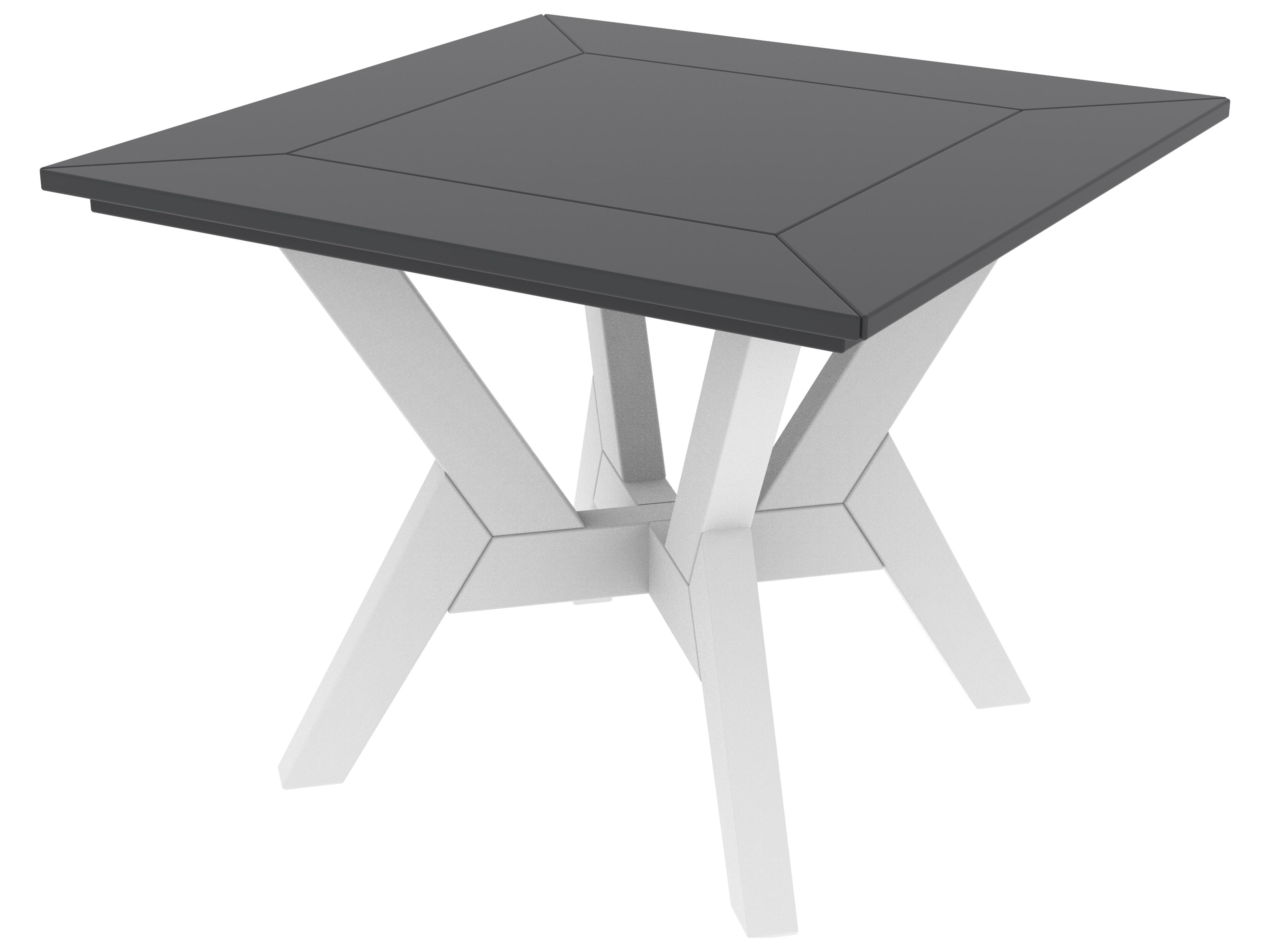 Seaside Casual Dex Recycled Plastic Square Outdoor End Table