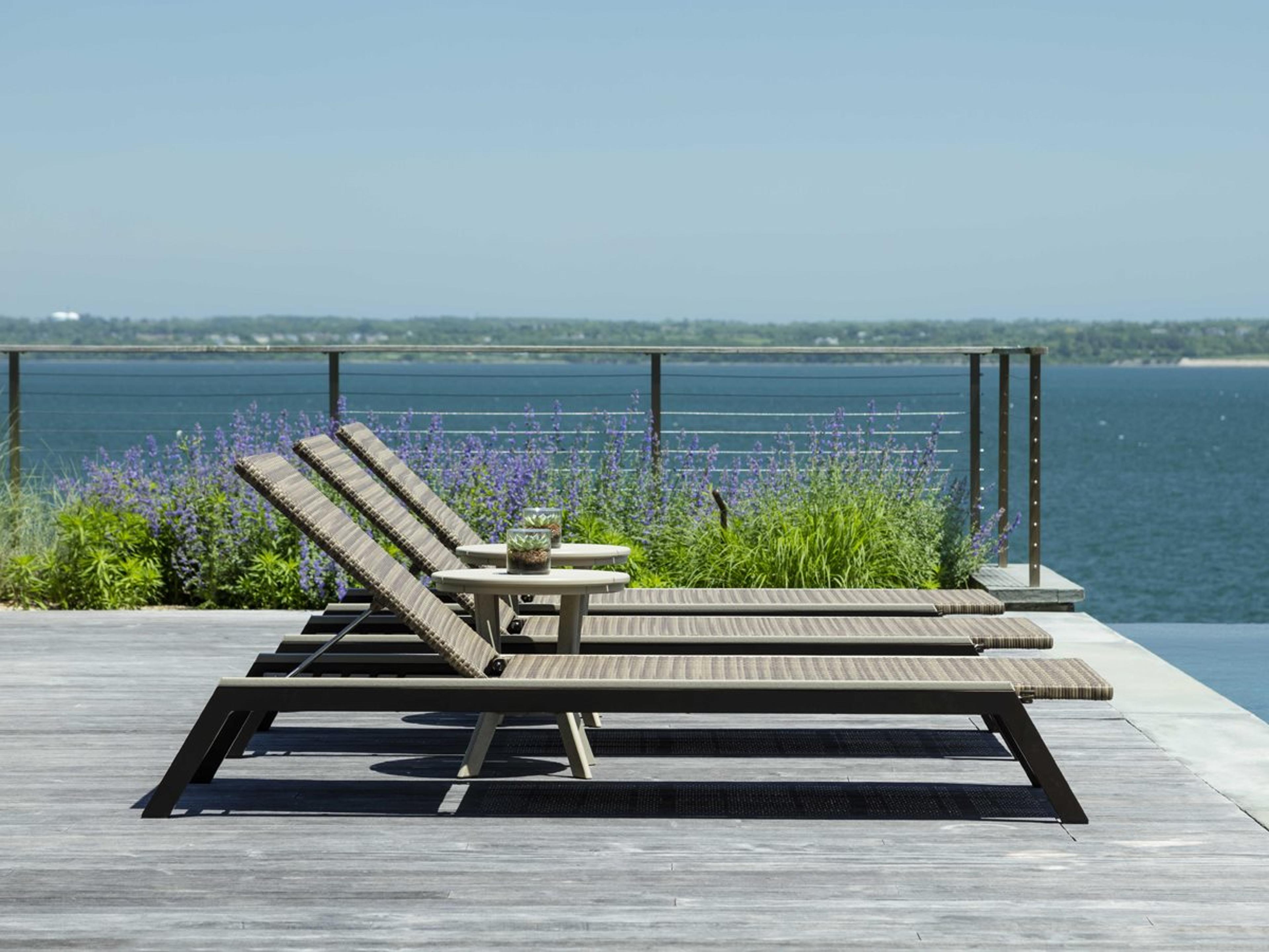 Seaside Casual Mad Aluminum Wicker Outdoor Patio Lounge Set