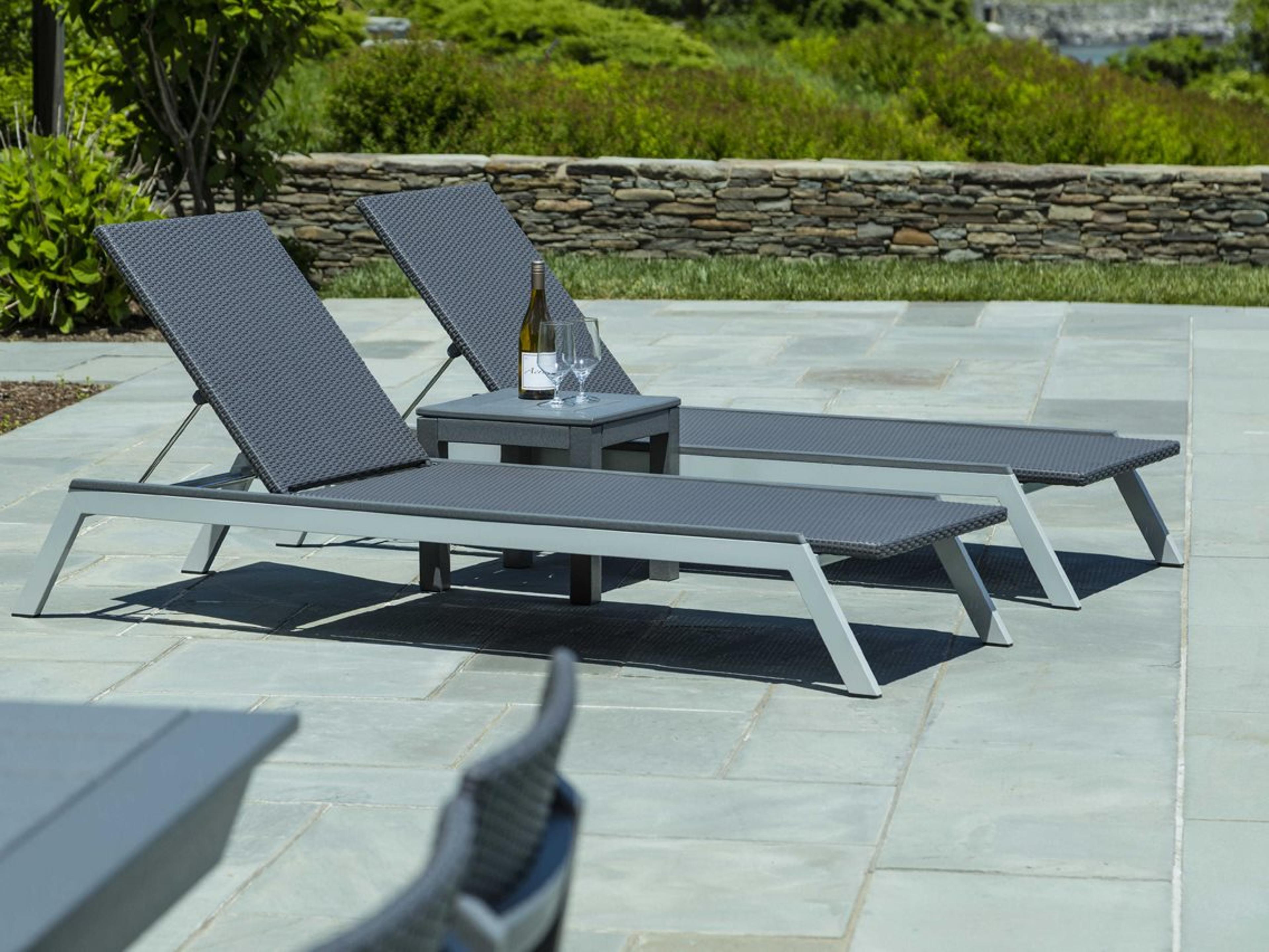 Seaside Casual Mad Aluminum Wicker Outdoor Patio Lounge Set