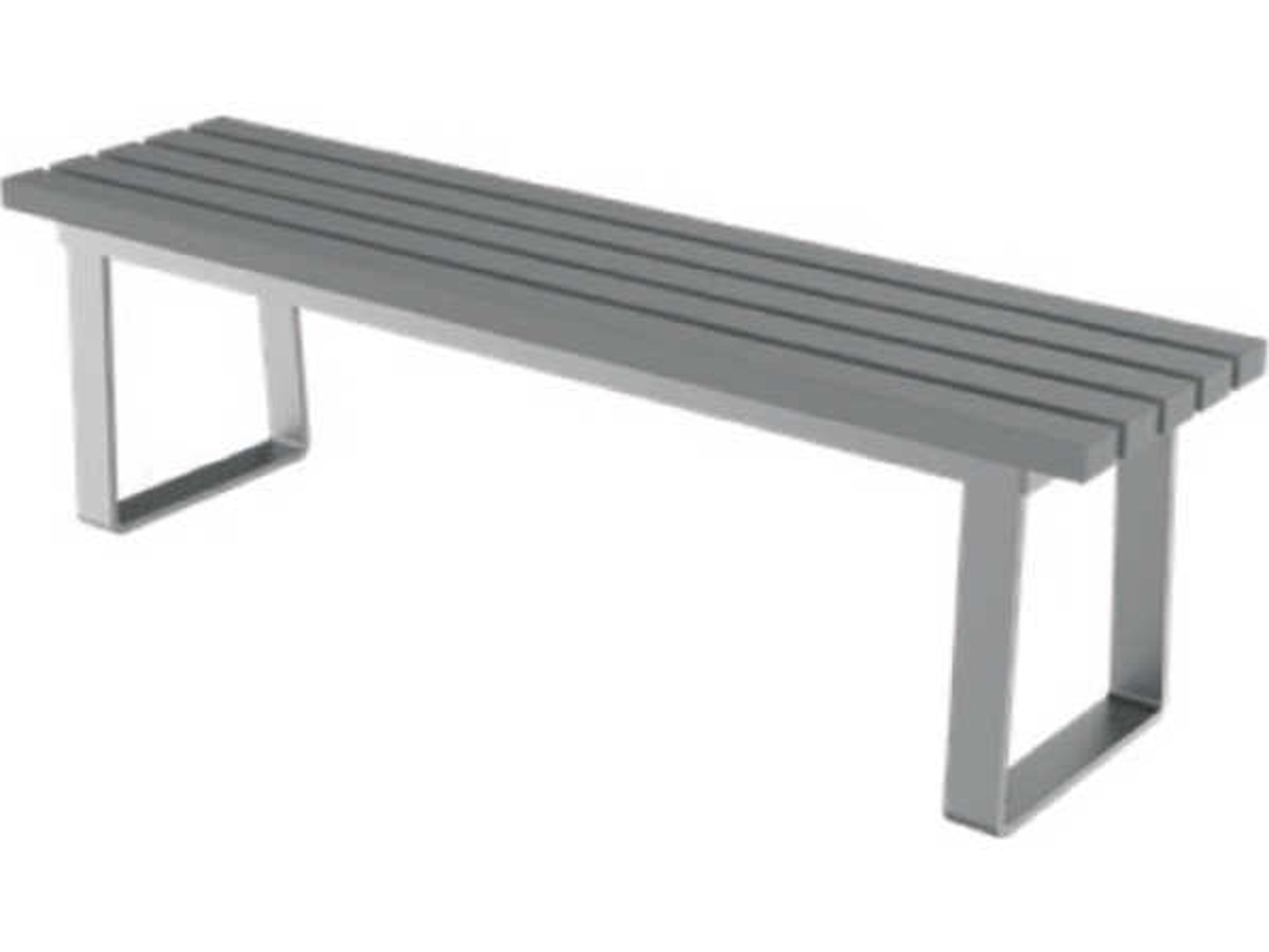 Seaside Casual Hip Aluminum Anchor Outdoor Patio Bench