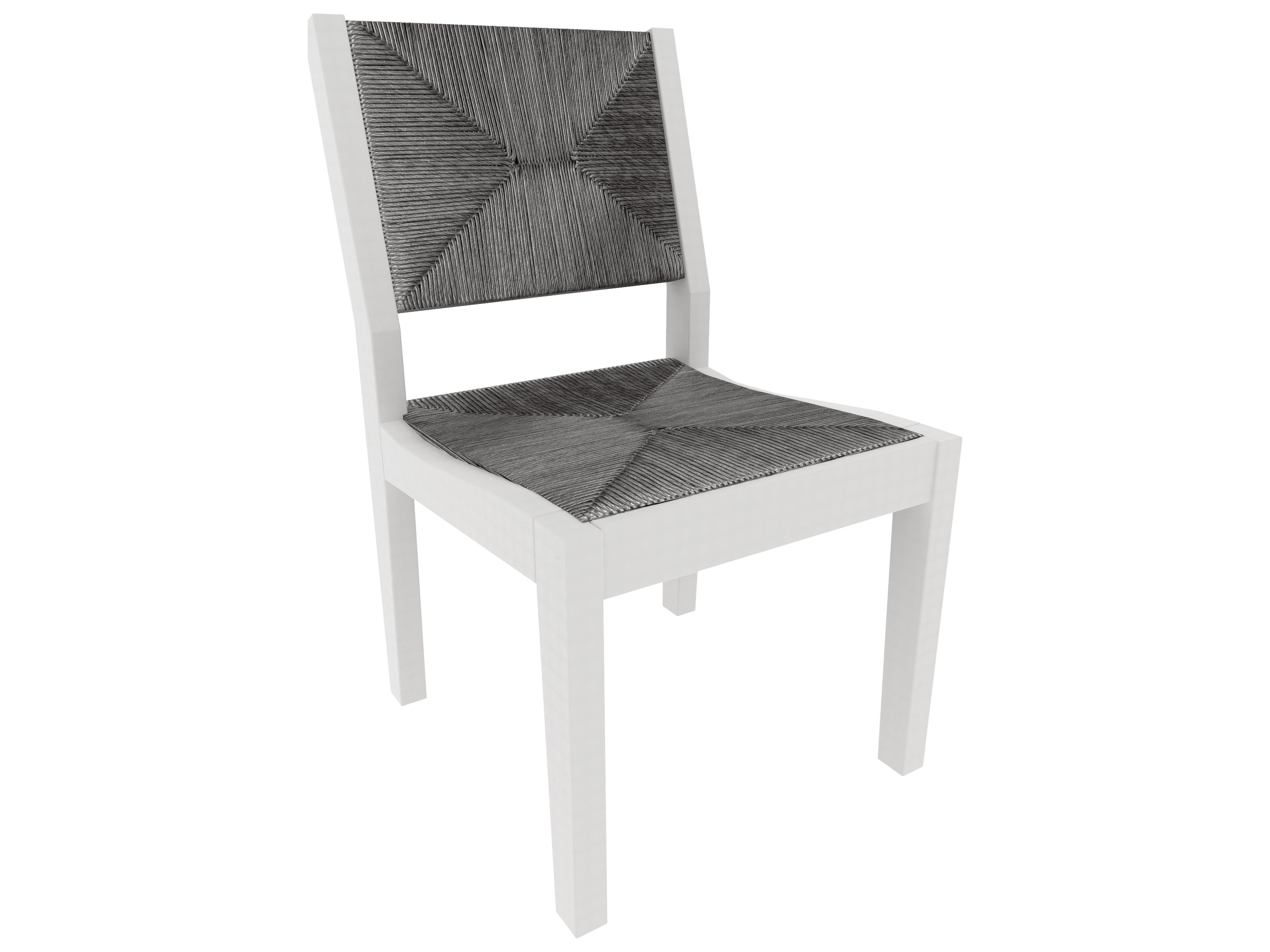 Seaside Casual Greenwich Recycled Plastic Woven Outdoor Dining Side Chair