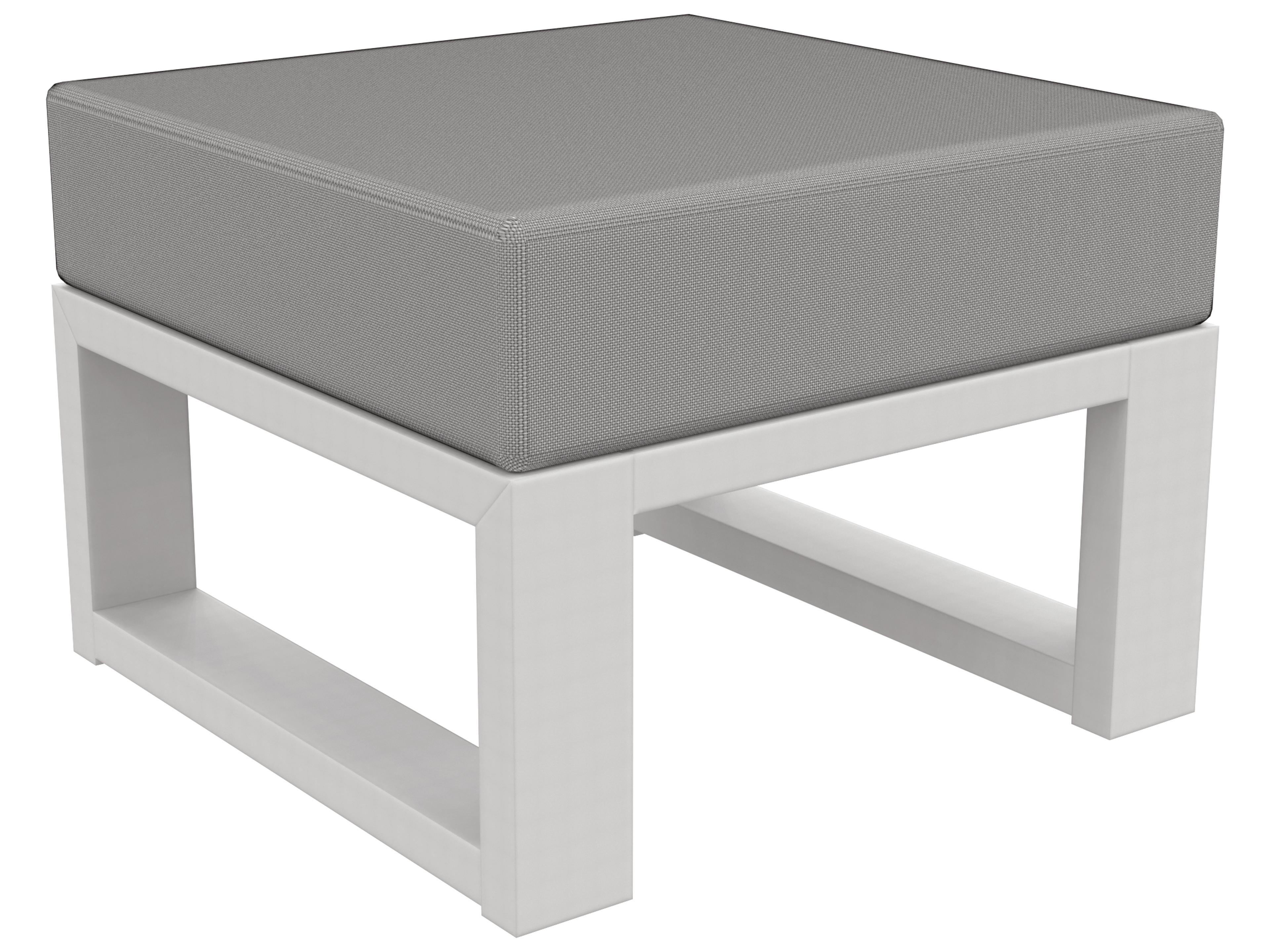 Seaside Casual Mia Recycled Plastic Patio Ottoman