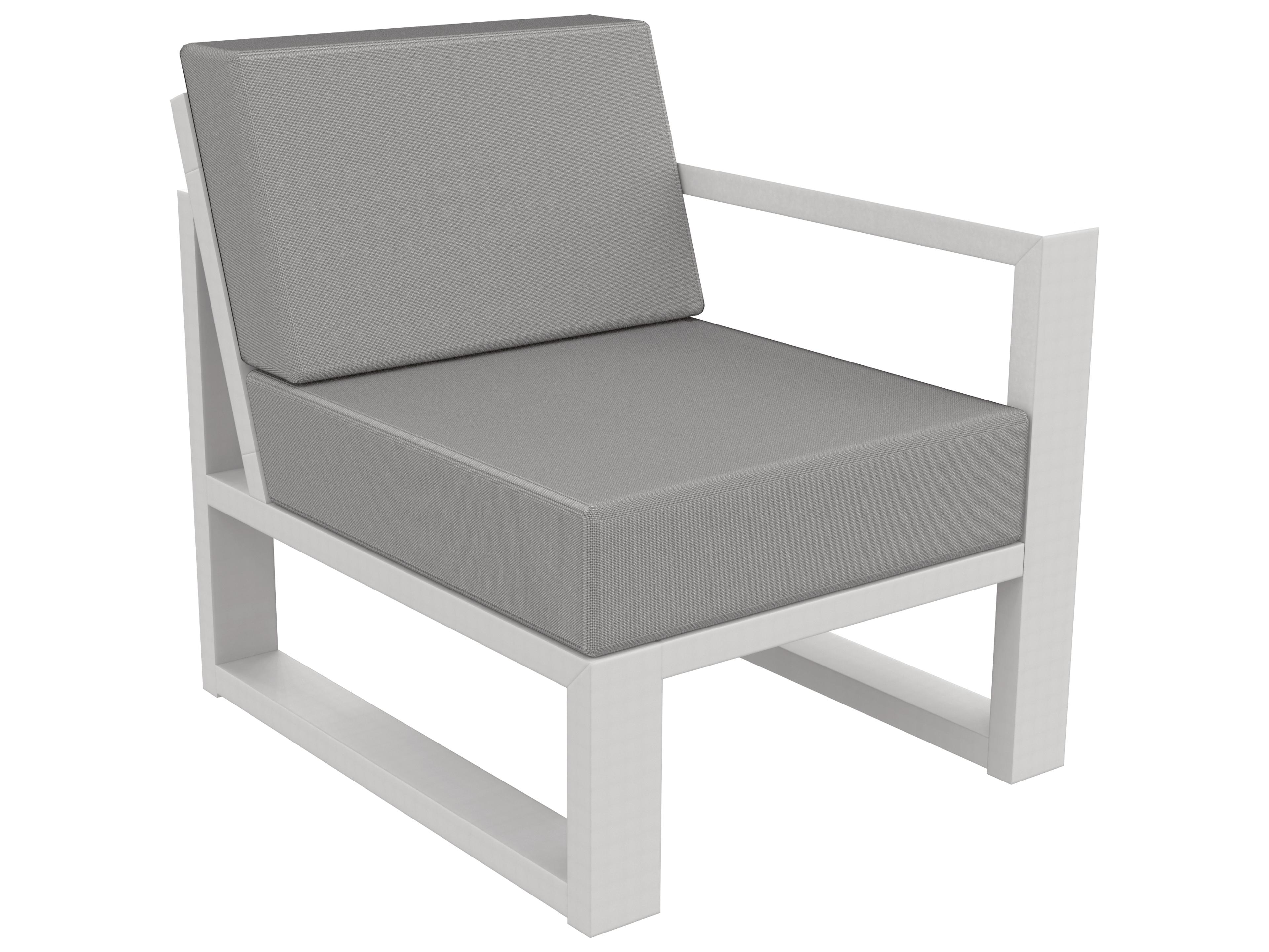 Mia Recycled Plastic Single Right Arm Outdoor Lounge Chair