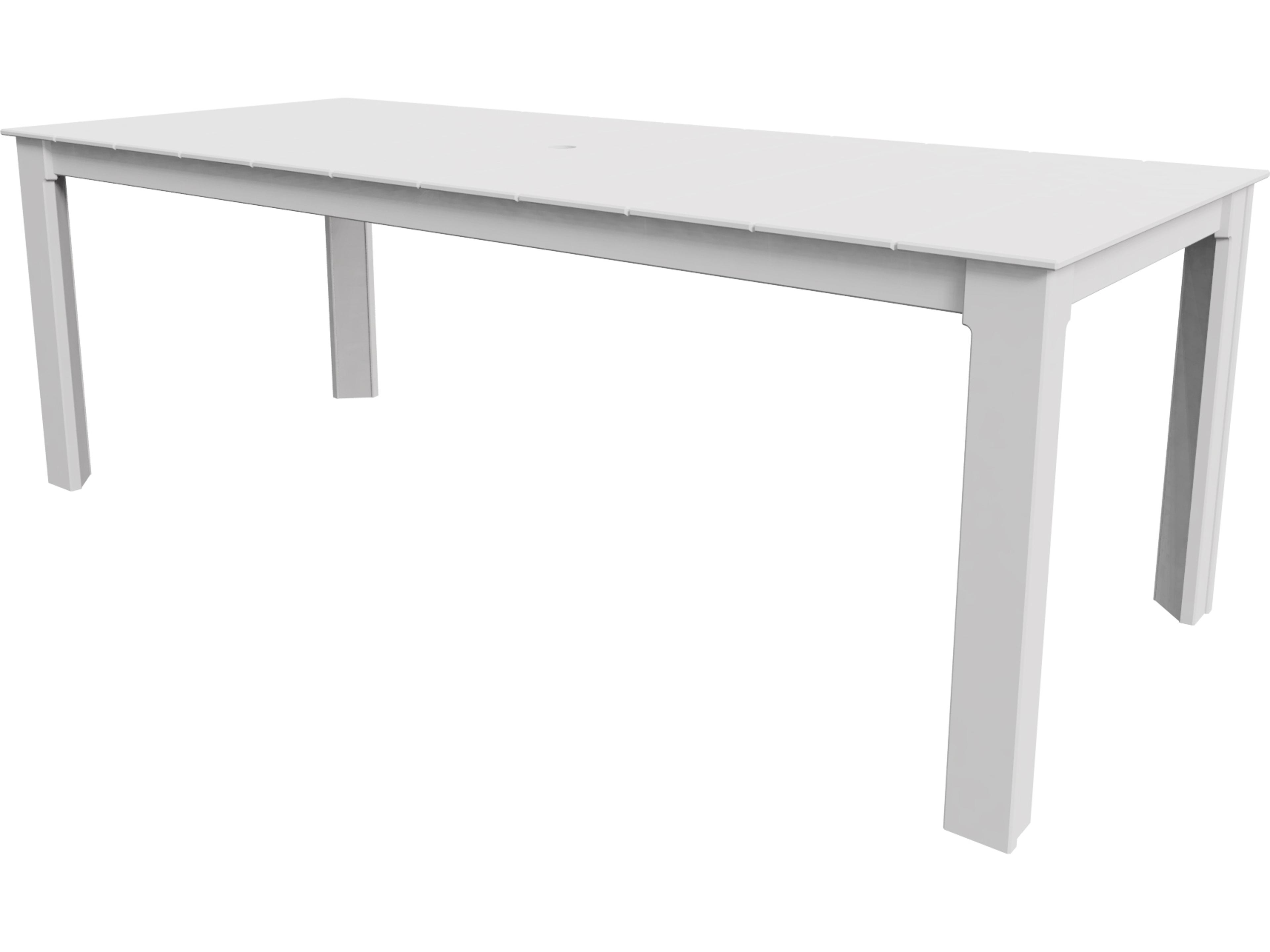 Seaside Casual SUR Recycled Plastic 88"W x 37"D Rectangular Dining Table