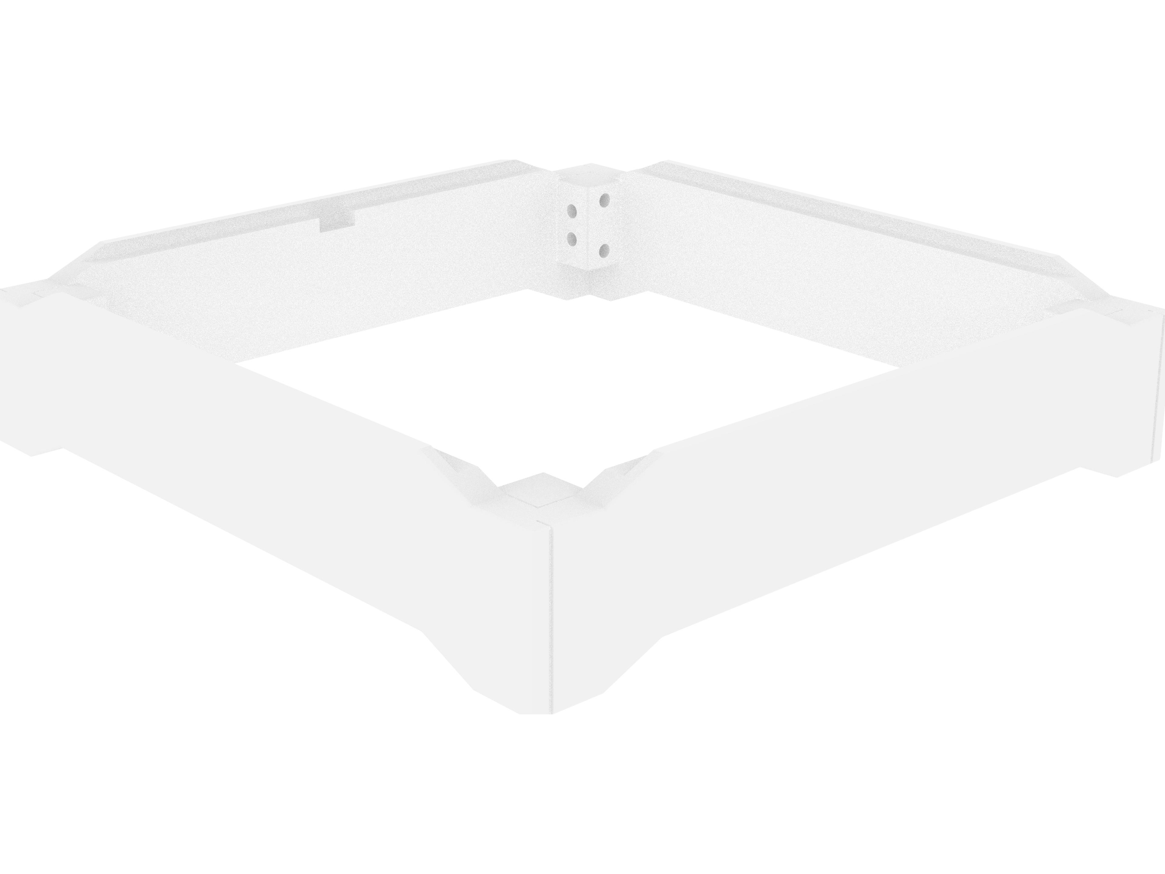 Seaside Casual Aura Recycled Plastic Fire Pit Table 6'' Dining Height Riser