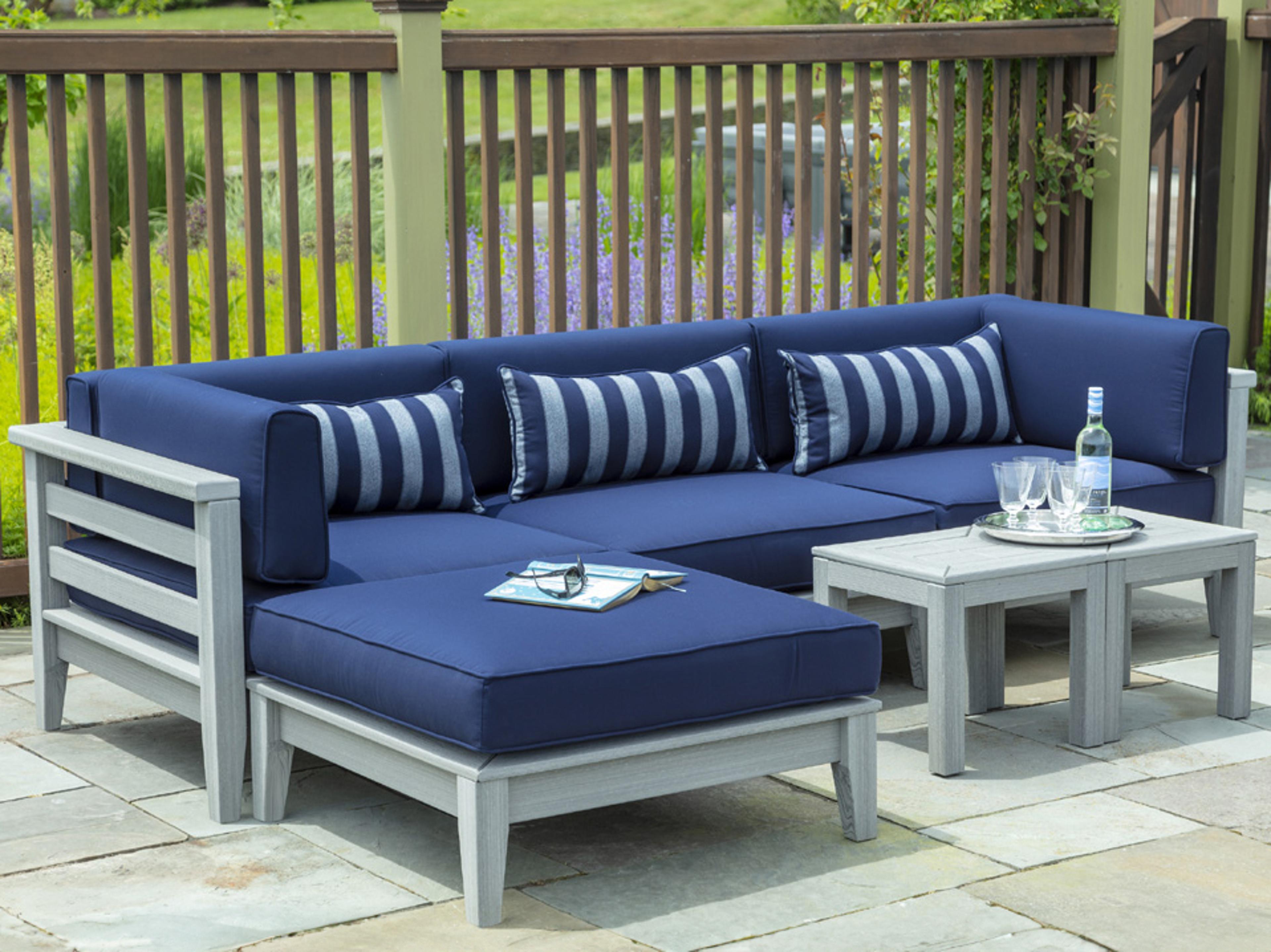 Seaside Casual Cambridge Recycled Plastic Cushion Patio Lounge Set