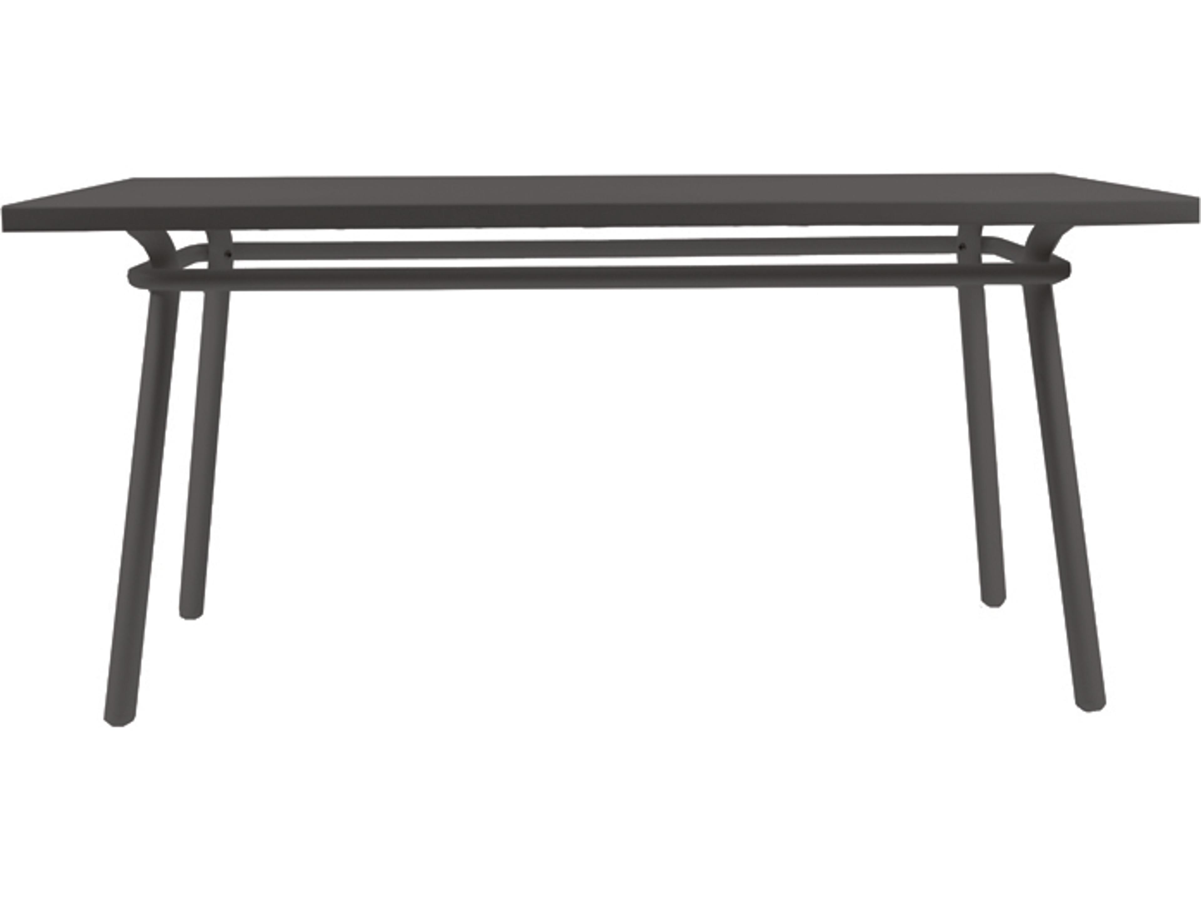 Seaside Casual Via Aluminum AW Rectangular Outdoor Dining Table