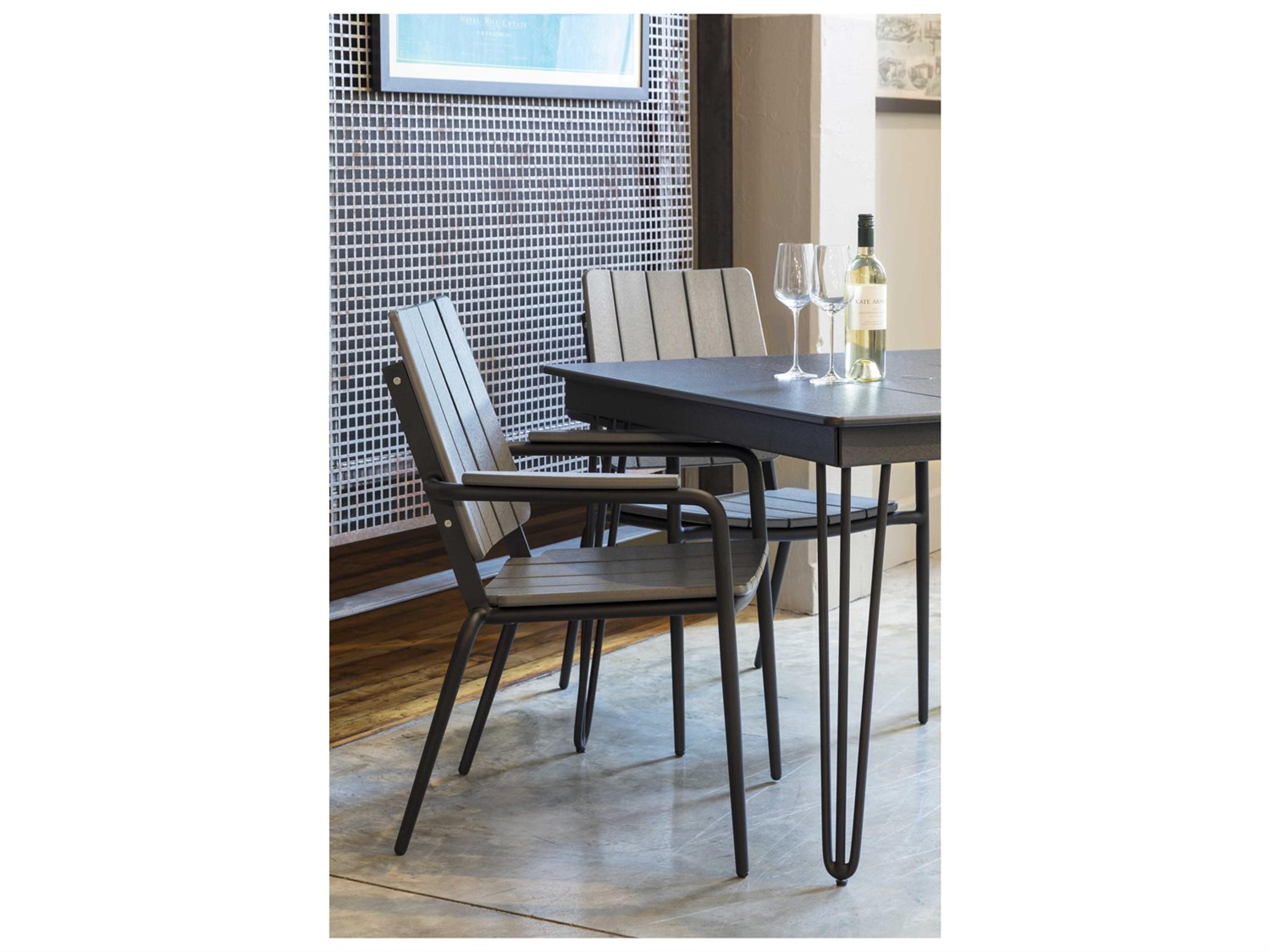 Seaside Casual Hip Aluminum Outdoor Patio Dining Set