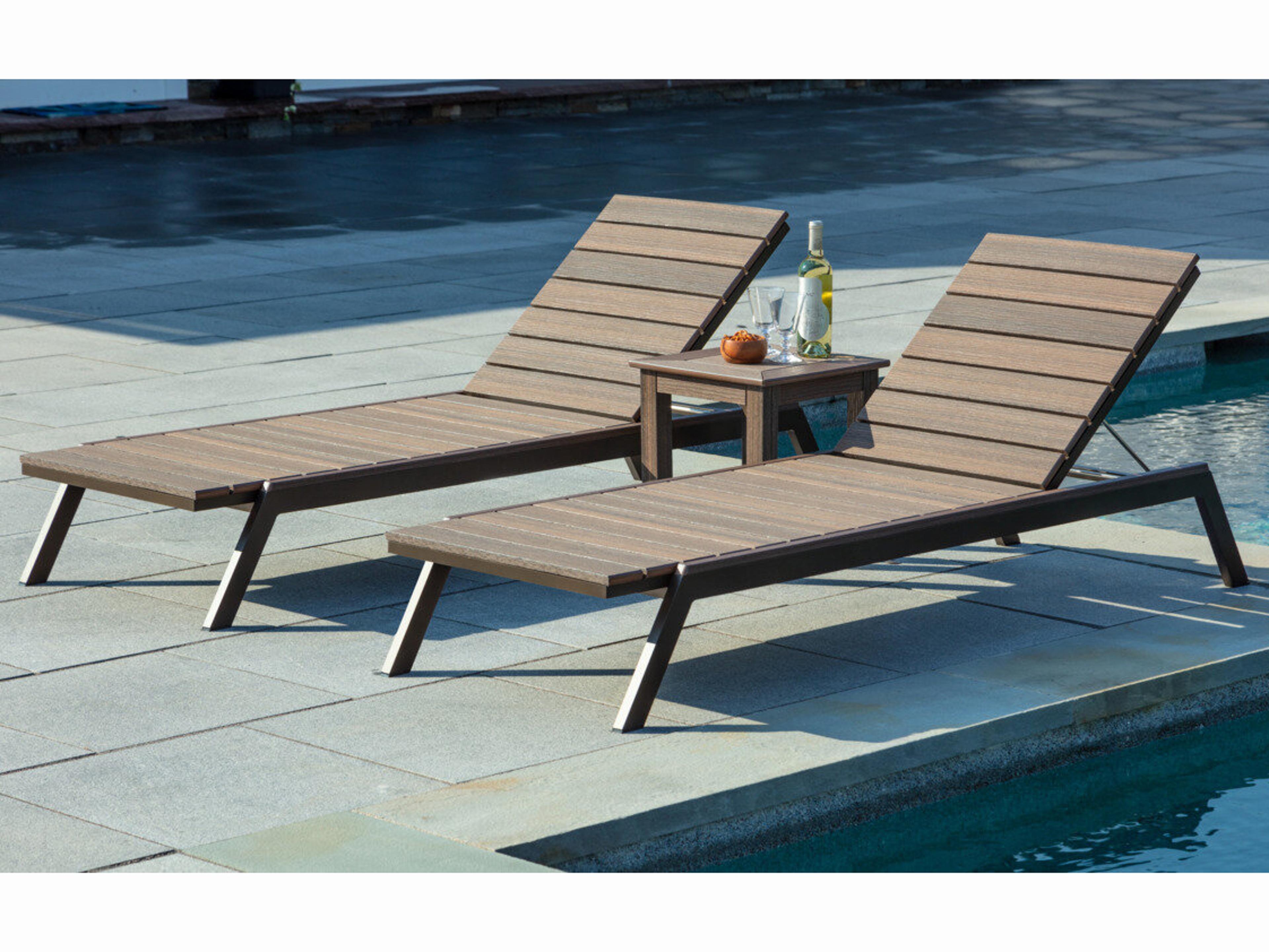 Seaside Casual Mad Recycled Plastic Patio Lounge Set