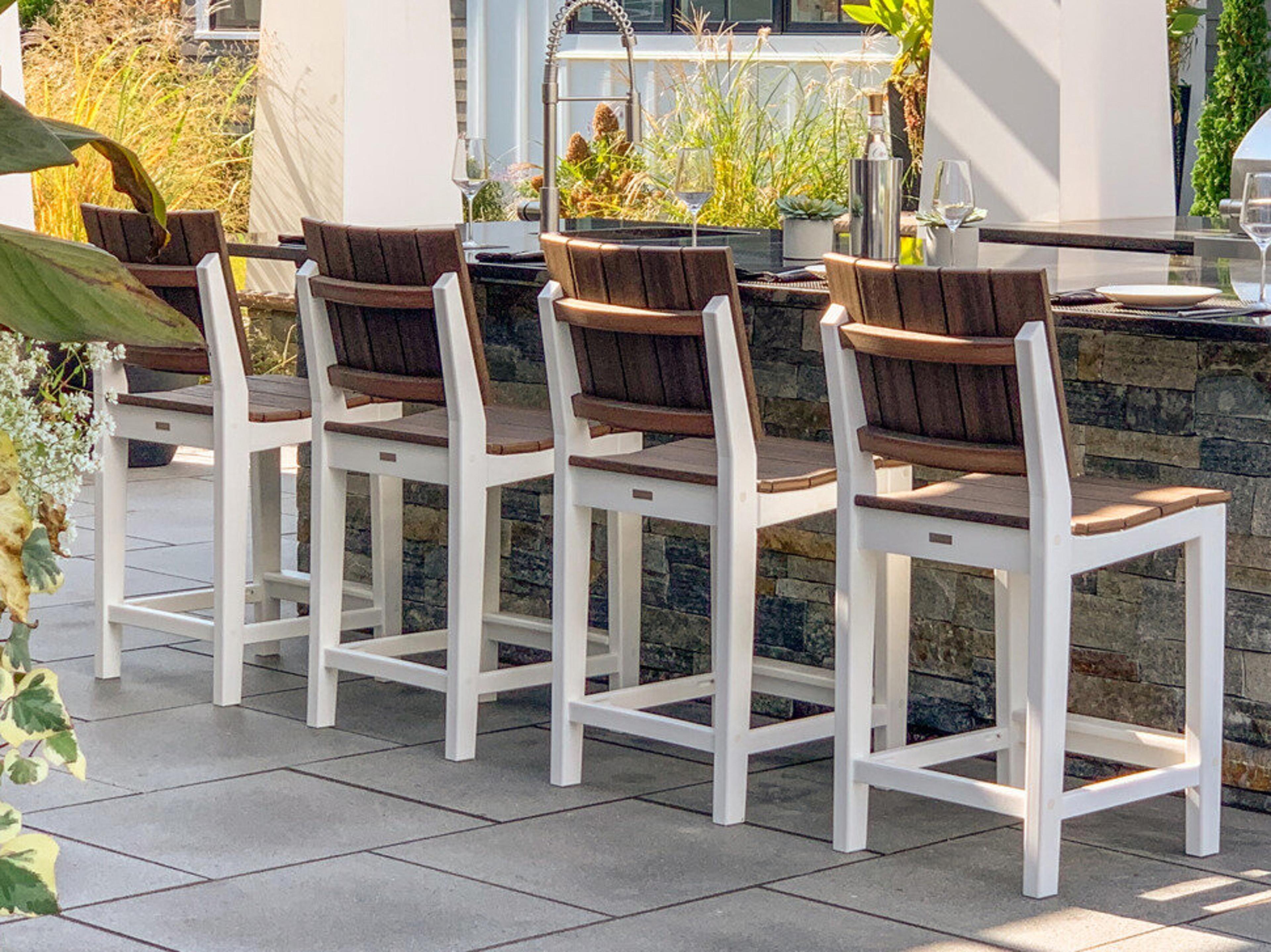 Seaside Casual Mad Recycled Plastic Patio Dining Set