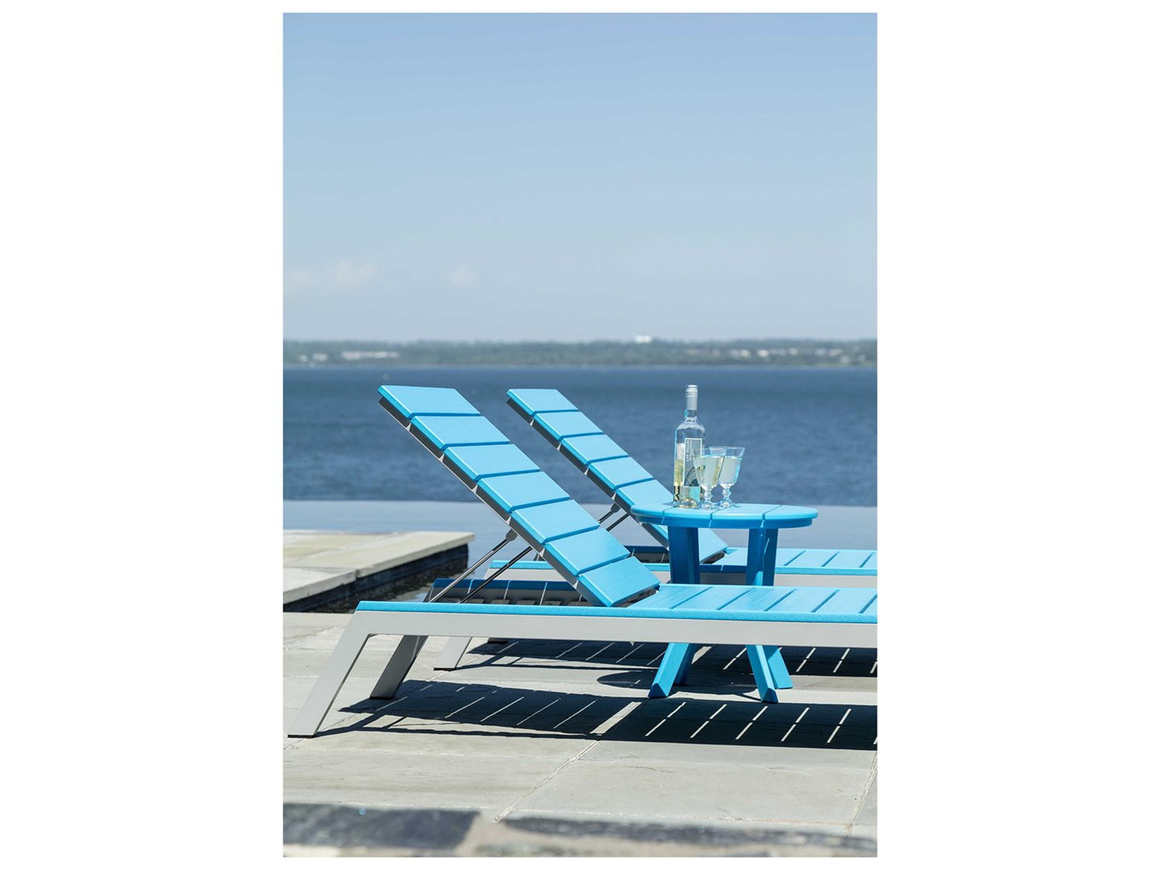 Seaside Casual Mad Recycled Plastic Patio Lounge Set