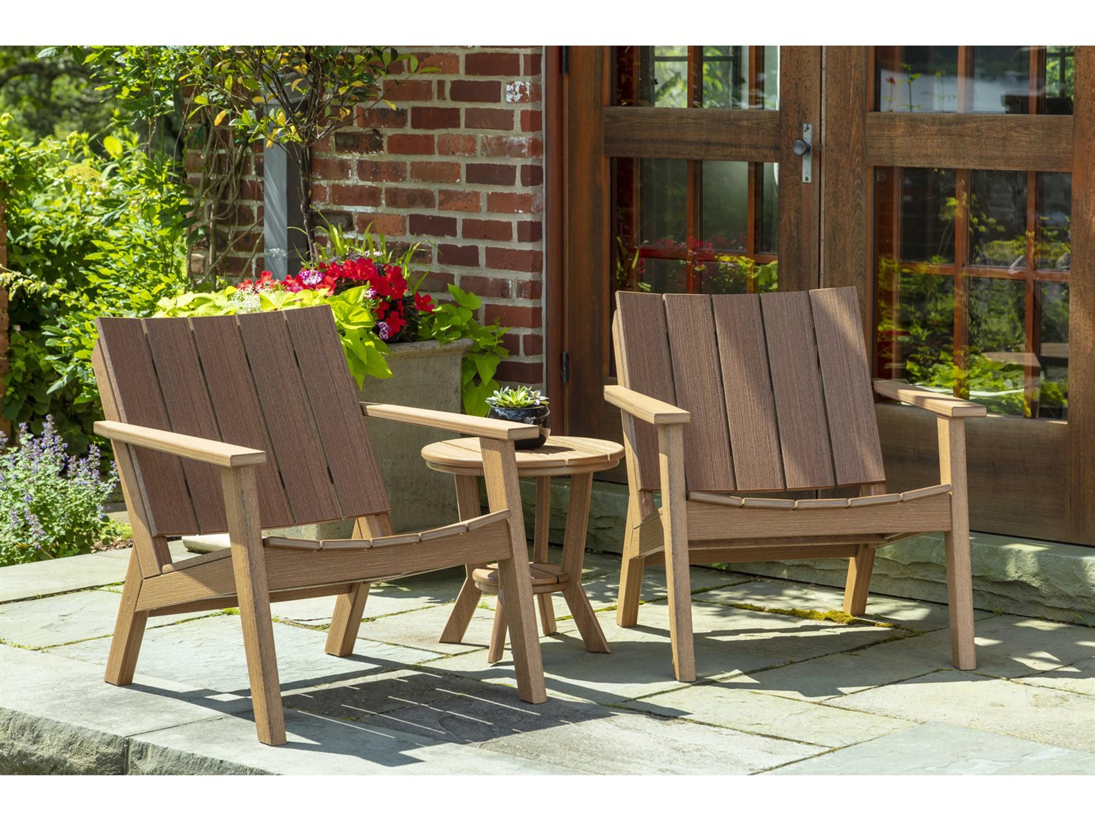 Seaside Casual Mad Recycled Plastic Outdoor Patio Lounge Set