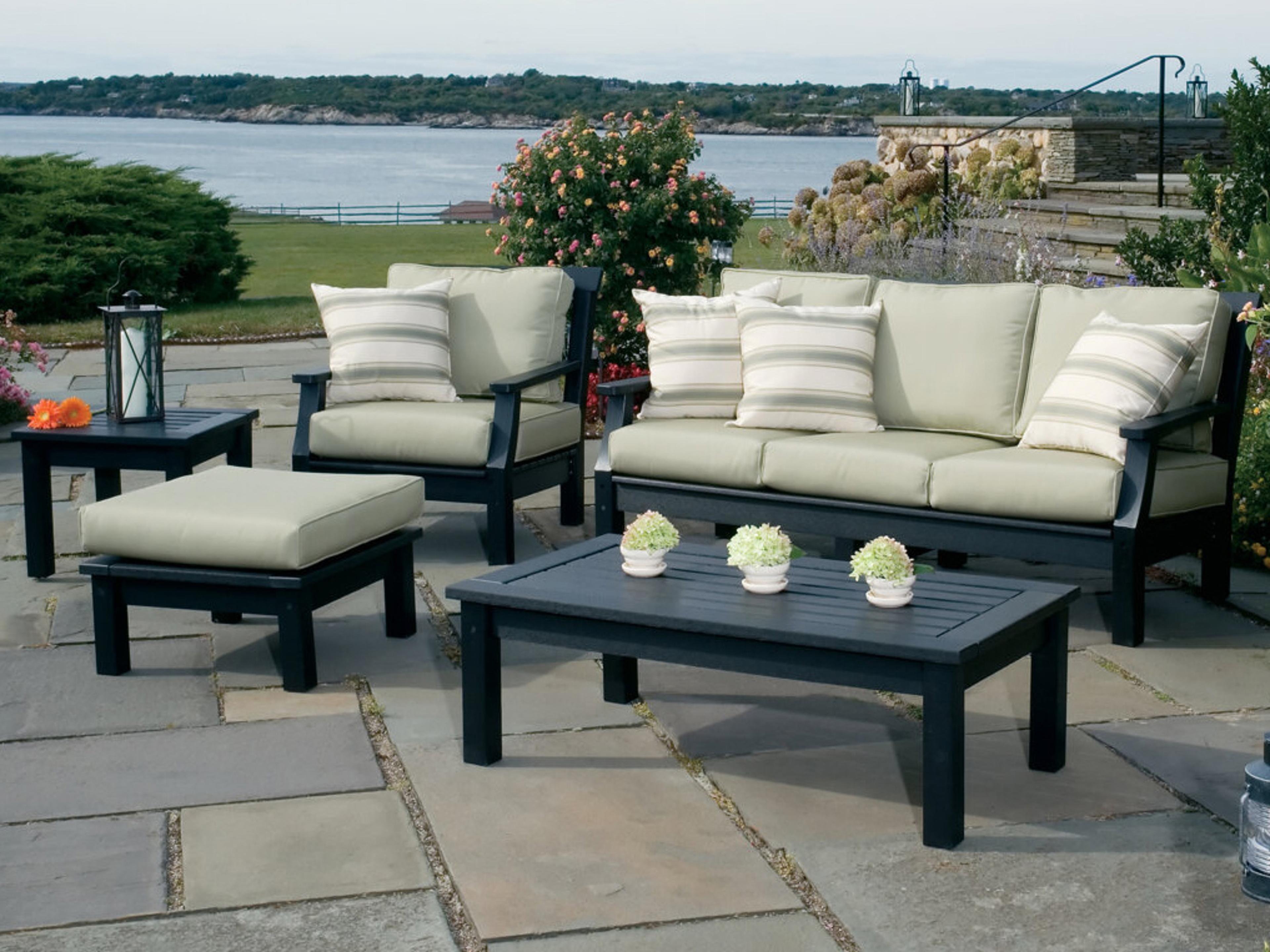 Seaside Casual Nantucket Recycled Plastic Cushion Outdoor Lounge Set