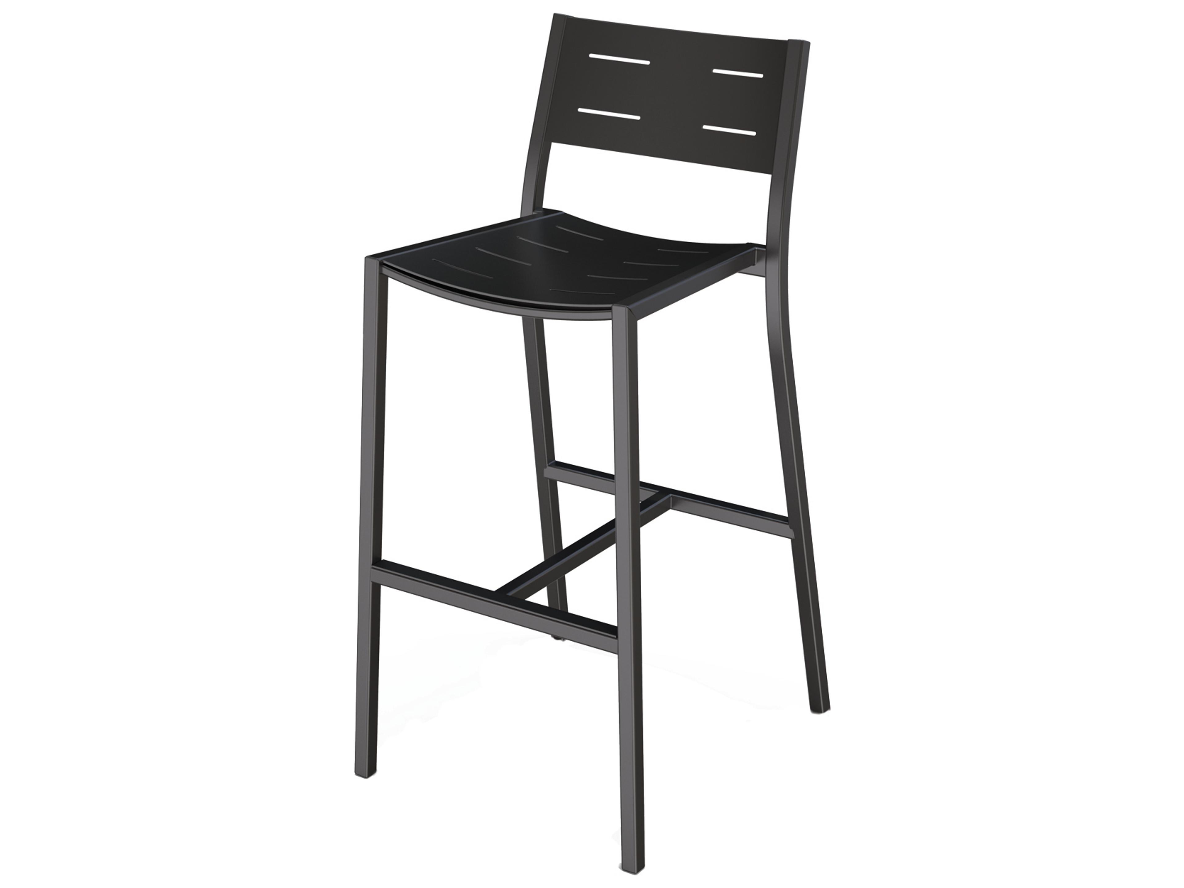 Seaside Casual Via Aluminum Impression Patio Bar Stool