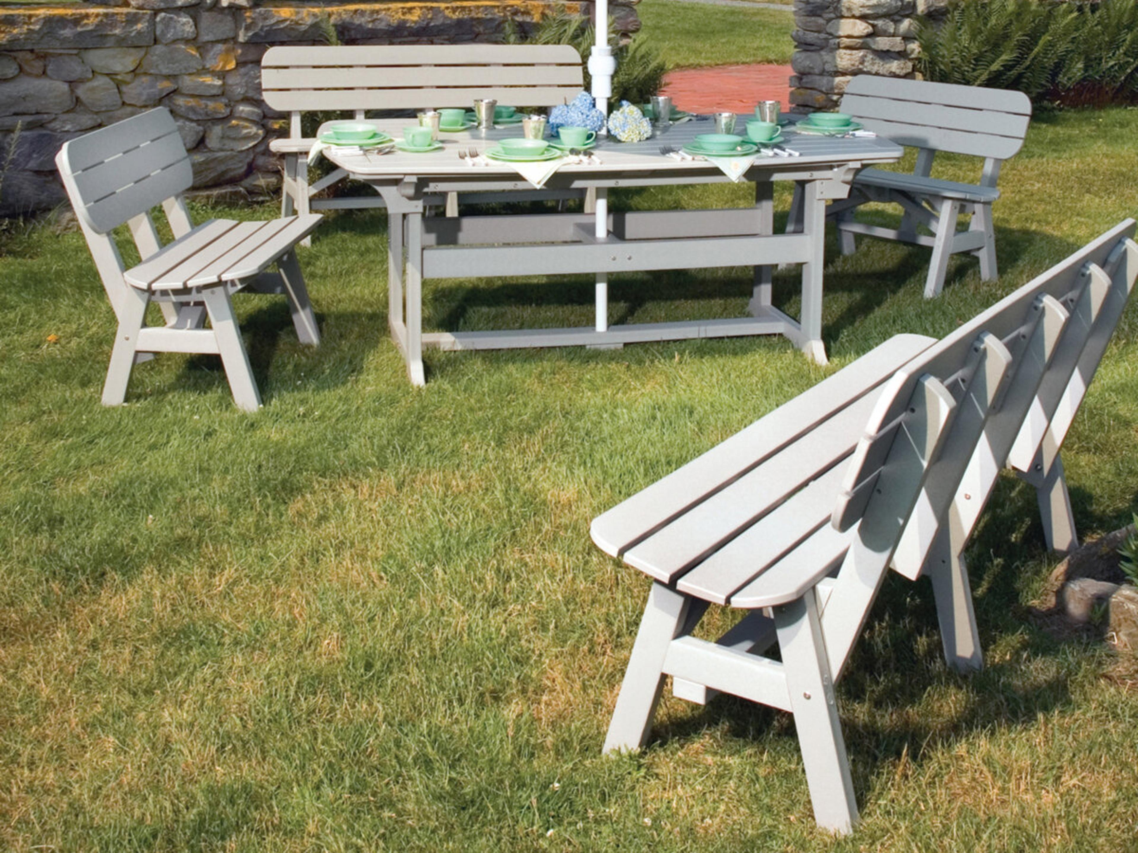 Seaside Casual Portsmouth Recycled Plastic Outdoor Dining Set