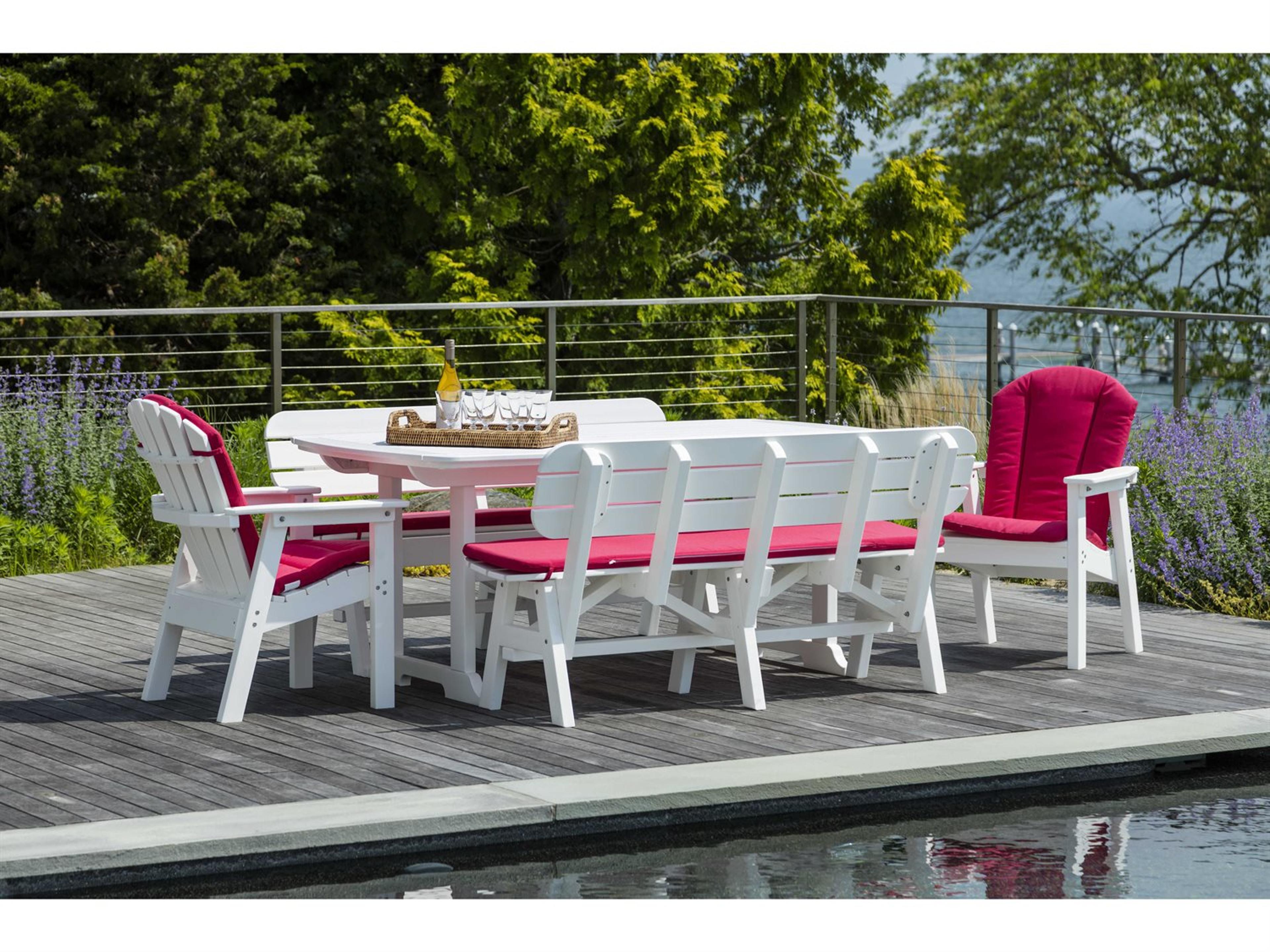 Seaside Casual Portsmouth Recycled Plastic Patio Dining Set