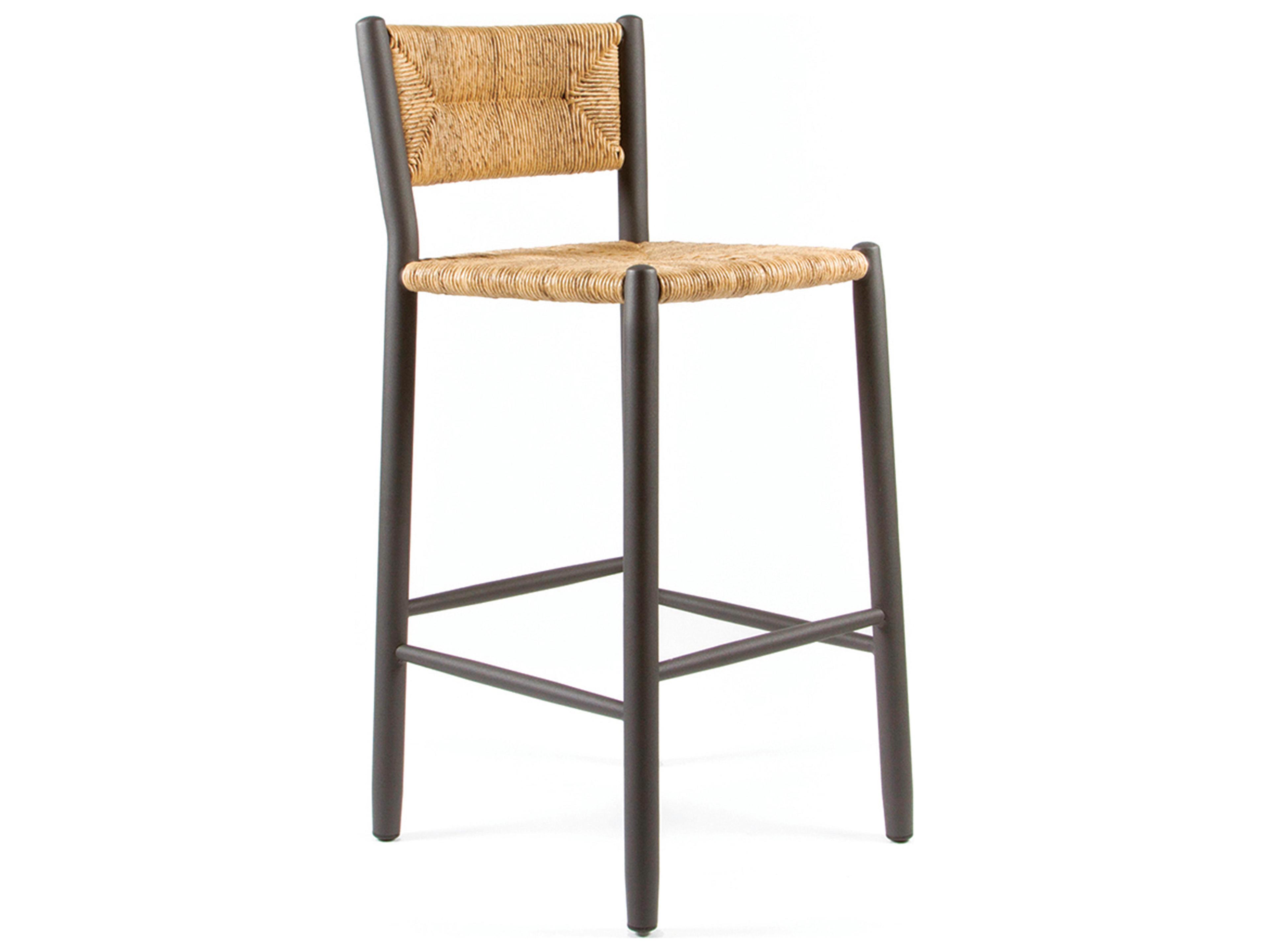 Seaside Casual Via Aluminum H75 Stipa Stackable Outdoor Bar Chair