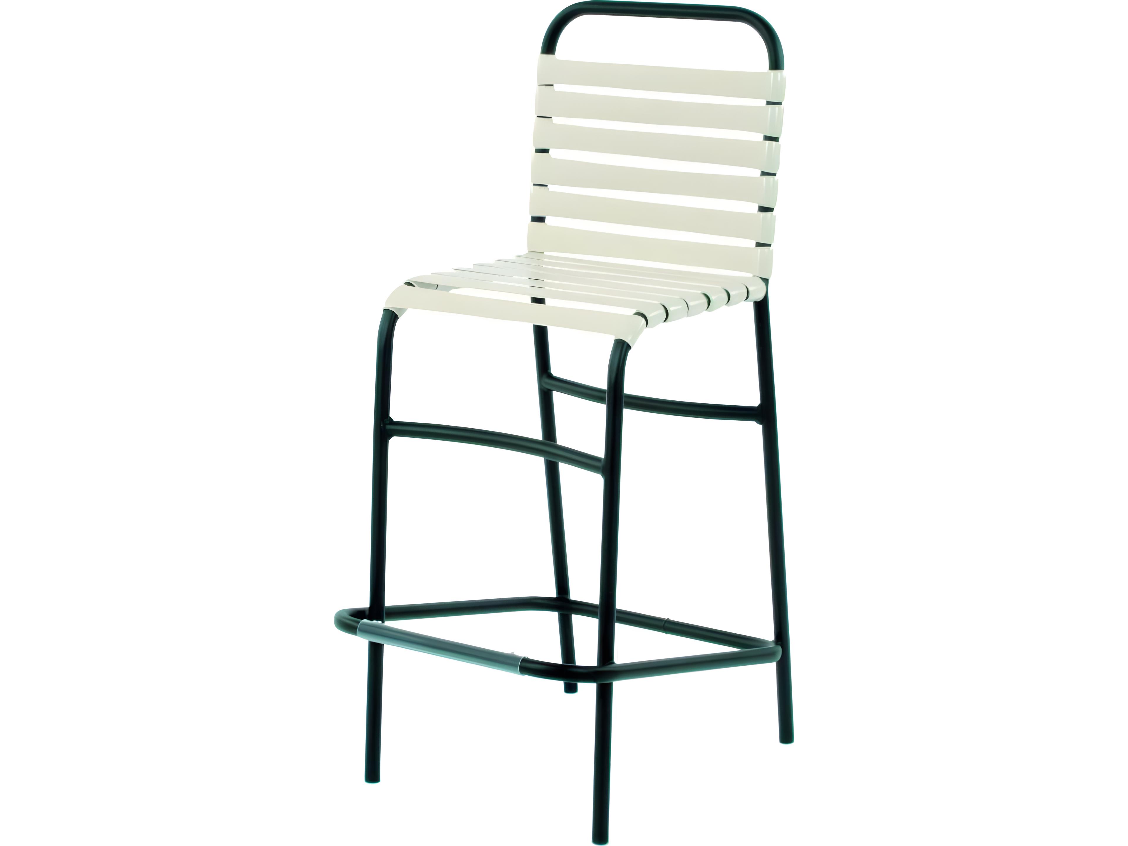 Suncoast Sanibel Strap Aluminum Side Patio Bar Stool