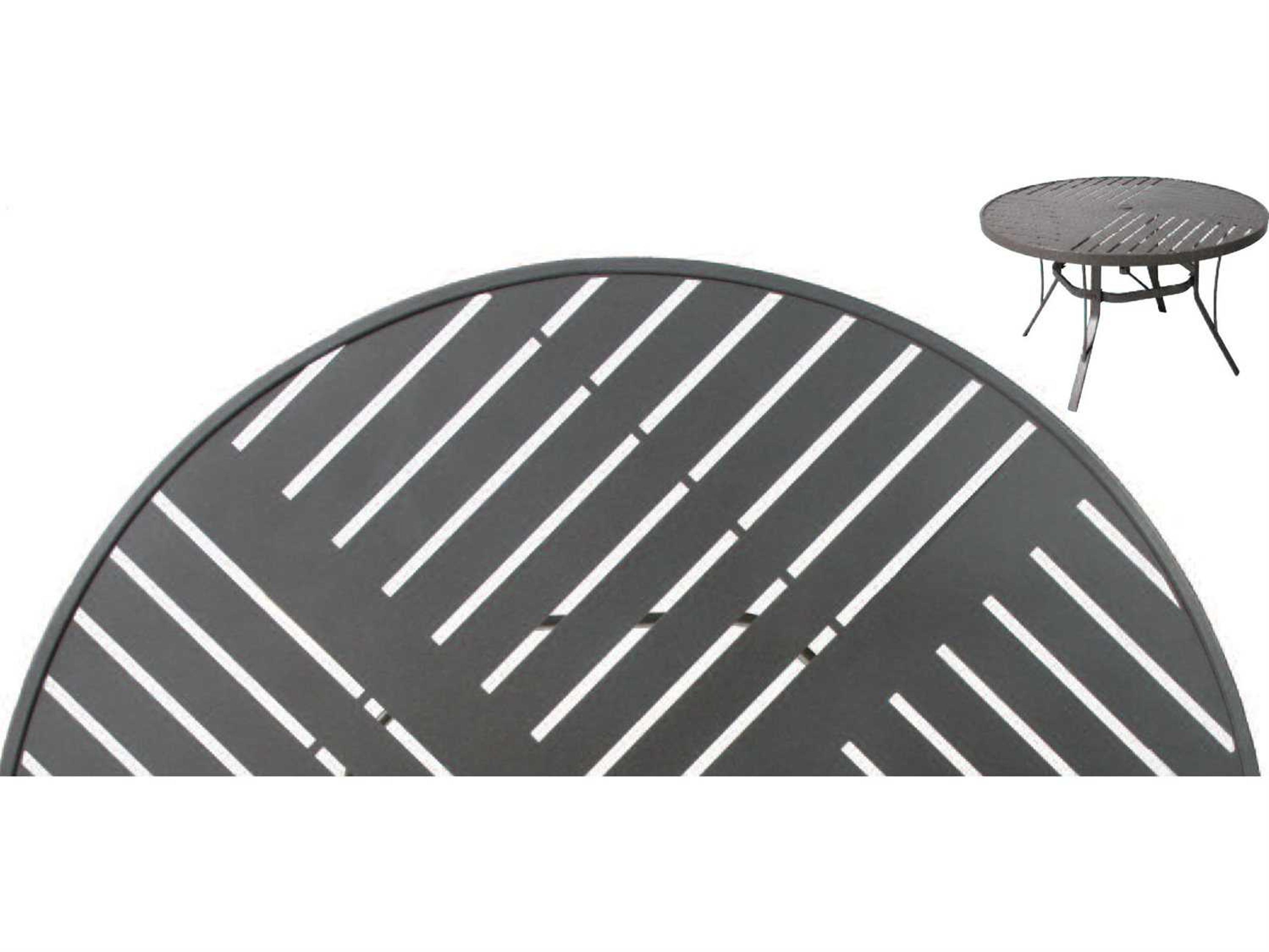 Suncoast Slat Aluminum Oval Patio Dining Table
