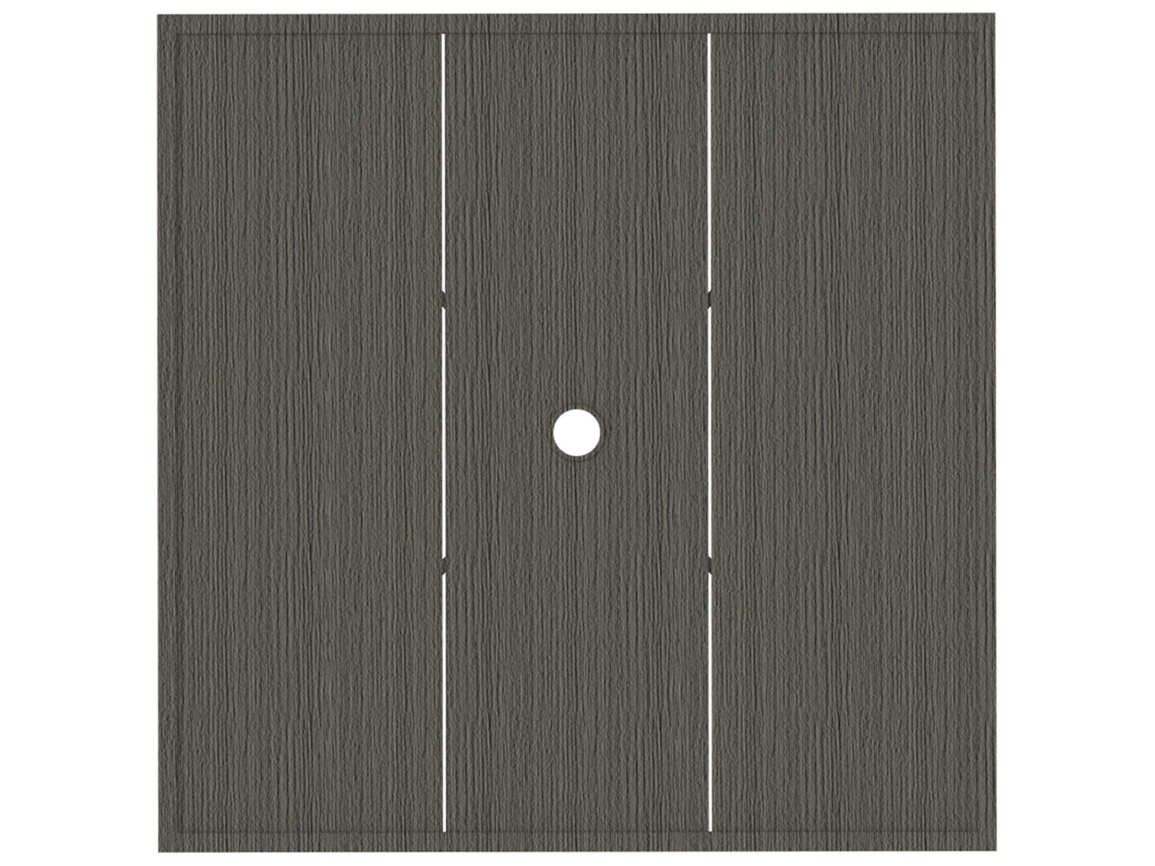 Summer Classics Wrought Aluminum Square Table Top with Umbrella Hole