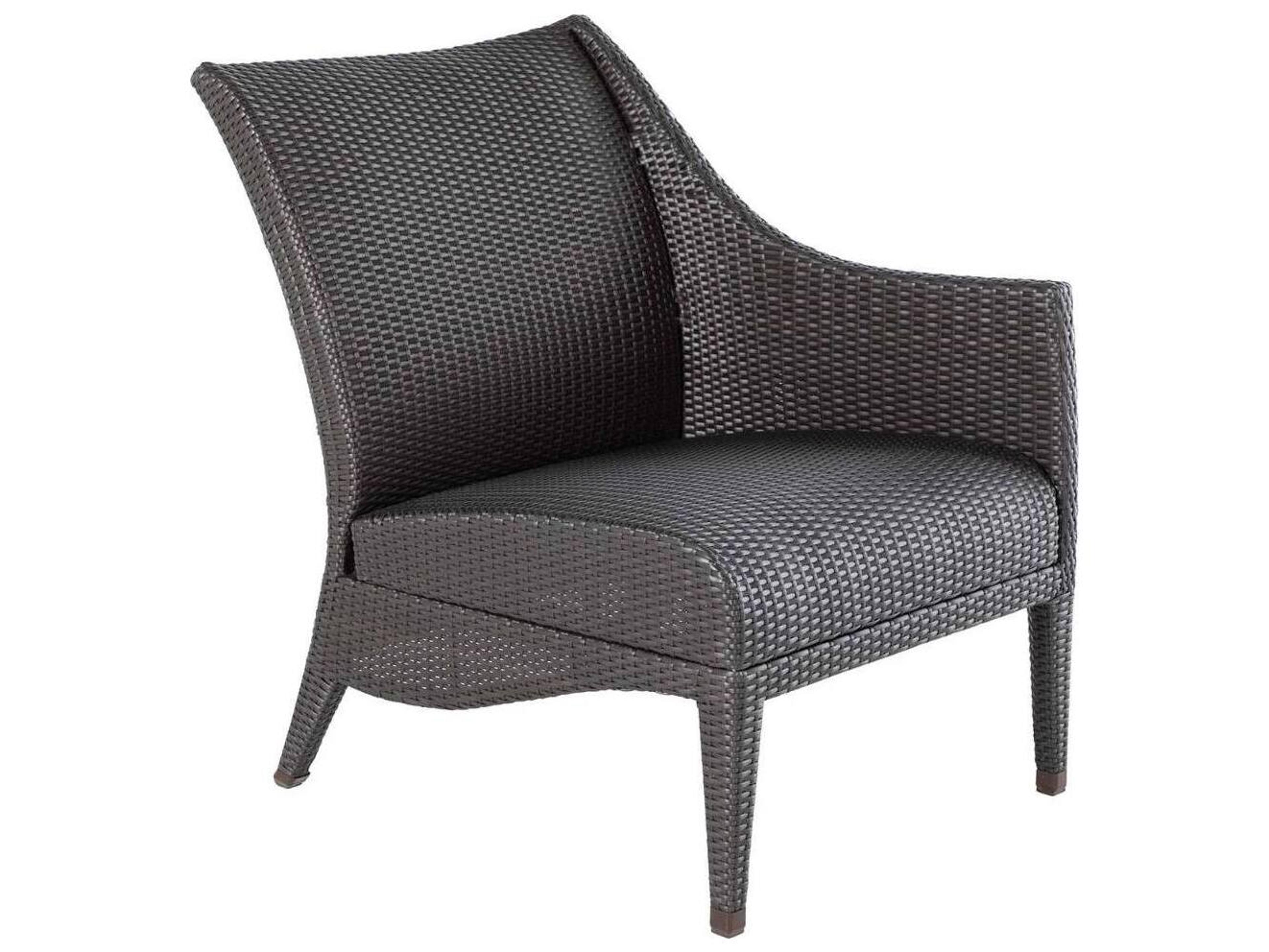 Summer Classics Athena Plus N-dura Resin Wicker Sectional Right Arm Patio Lounge Chair