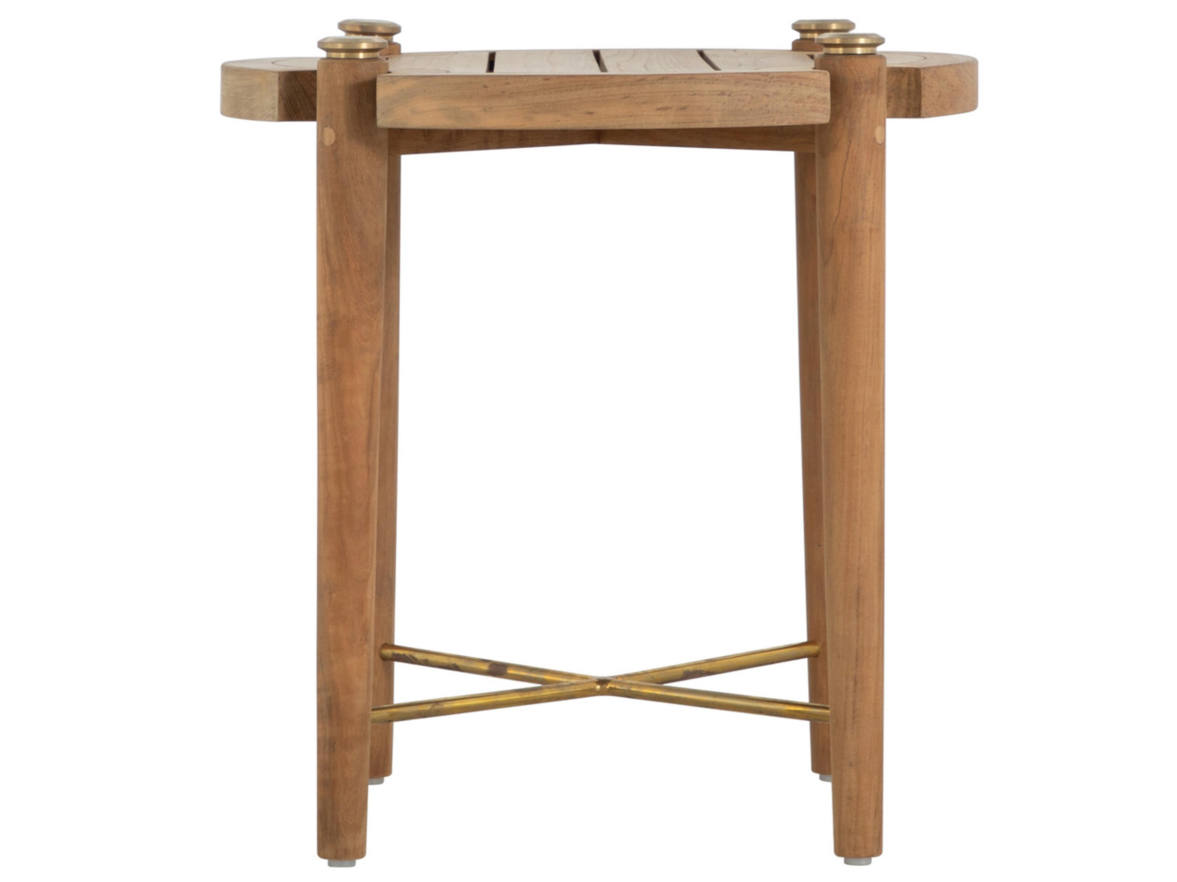Summer Classics Pacifica Natural Teak Square Patio End Table