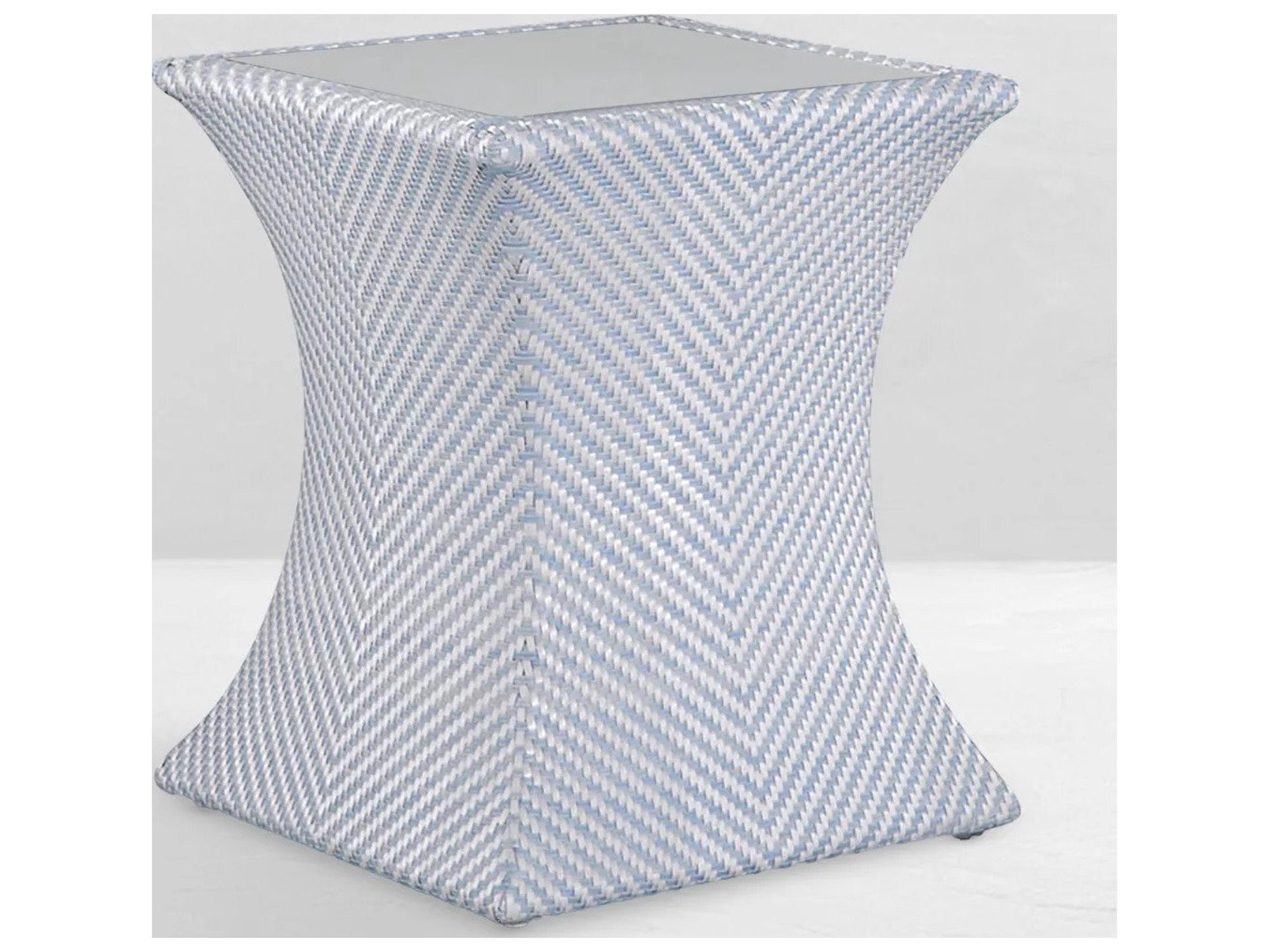 Summer Classics Bari N-Dura Resin Wicker 19.75" Square End Table