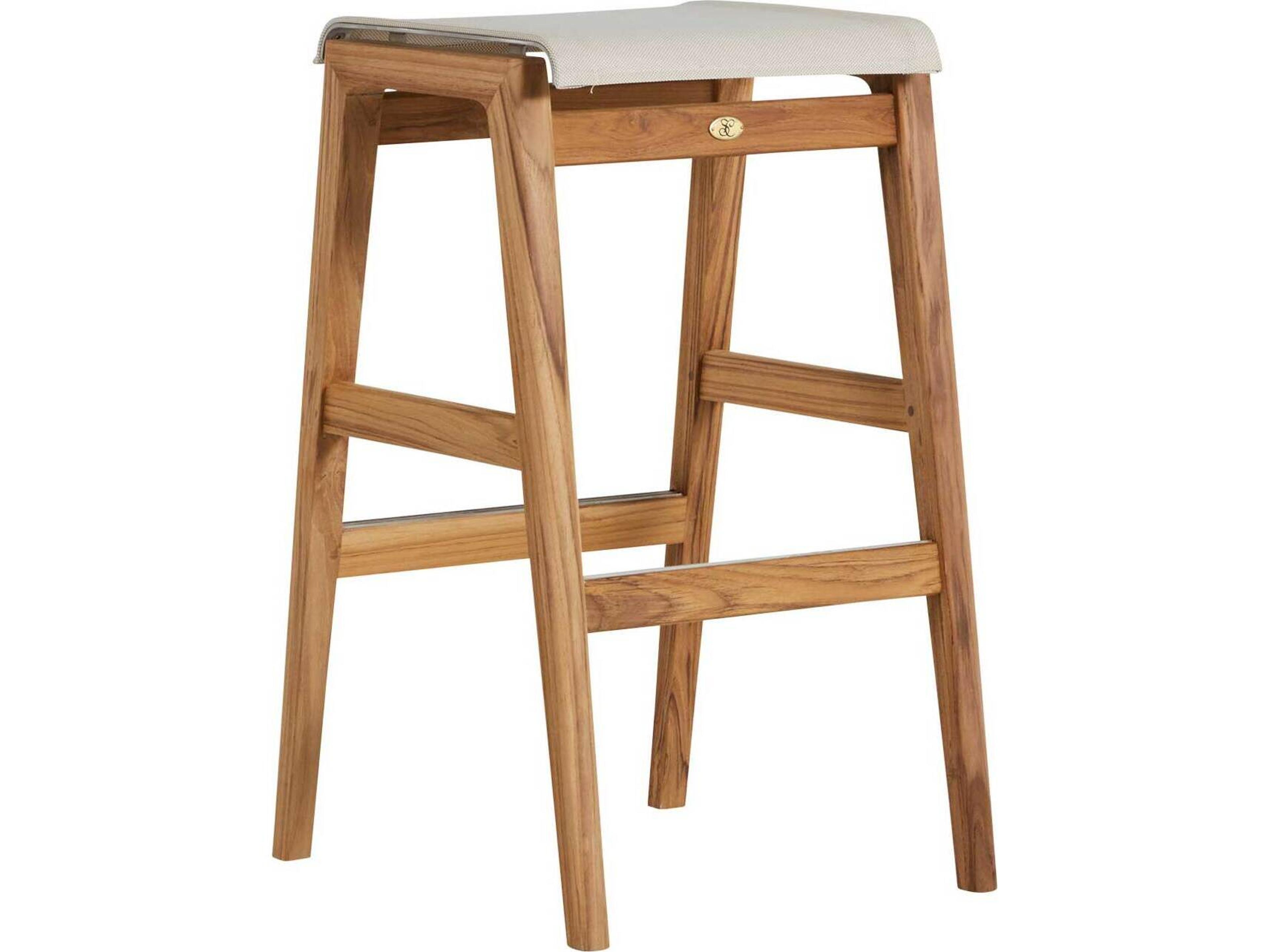 Summer Classics Coast Teak Backless Bar Stool