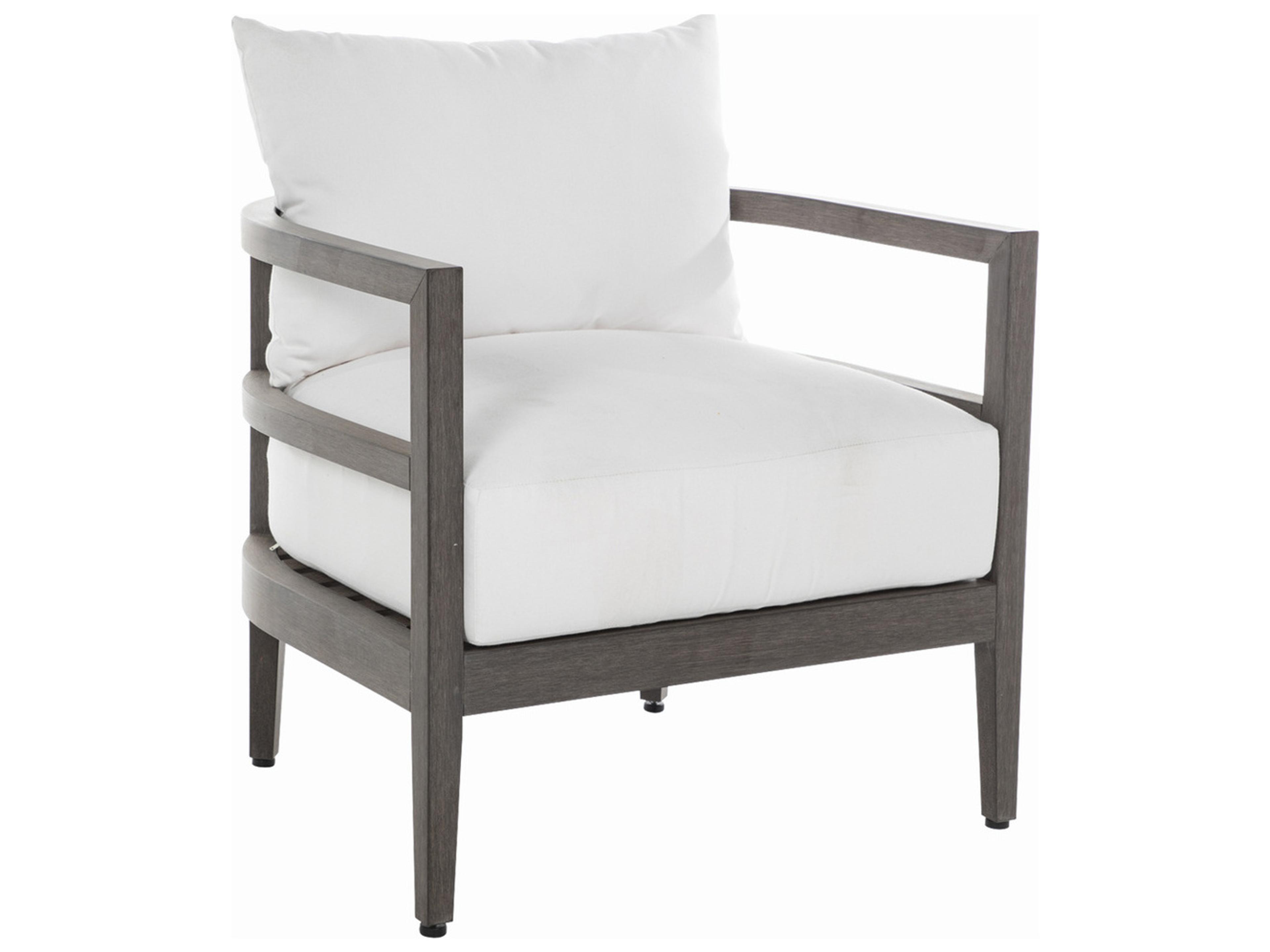 Summer Classics Santa Barbara N-Dura Wood Barrel Back Outdoor Patio Lounge Chair