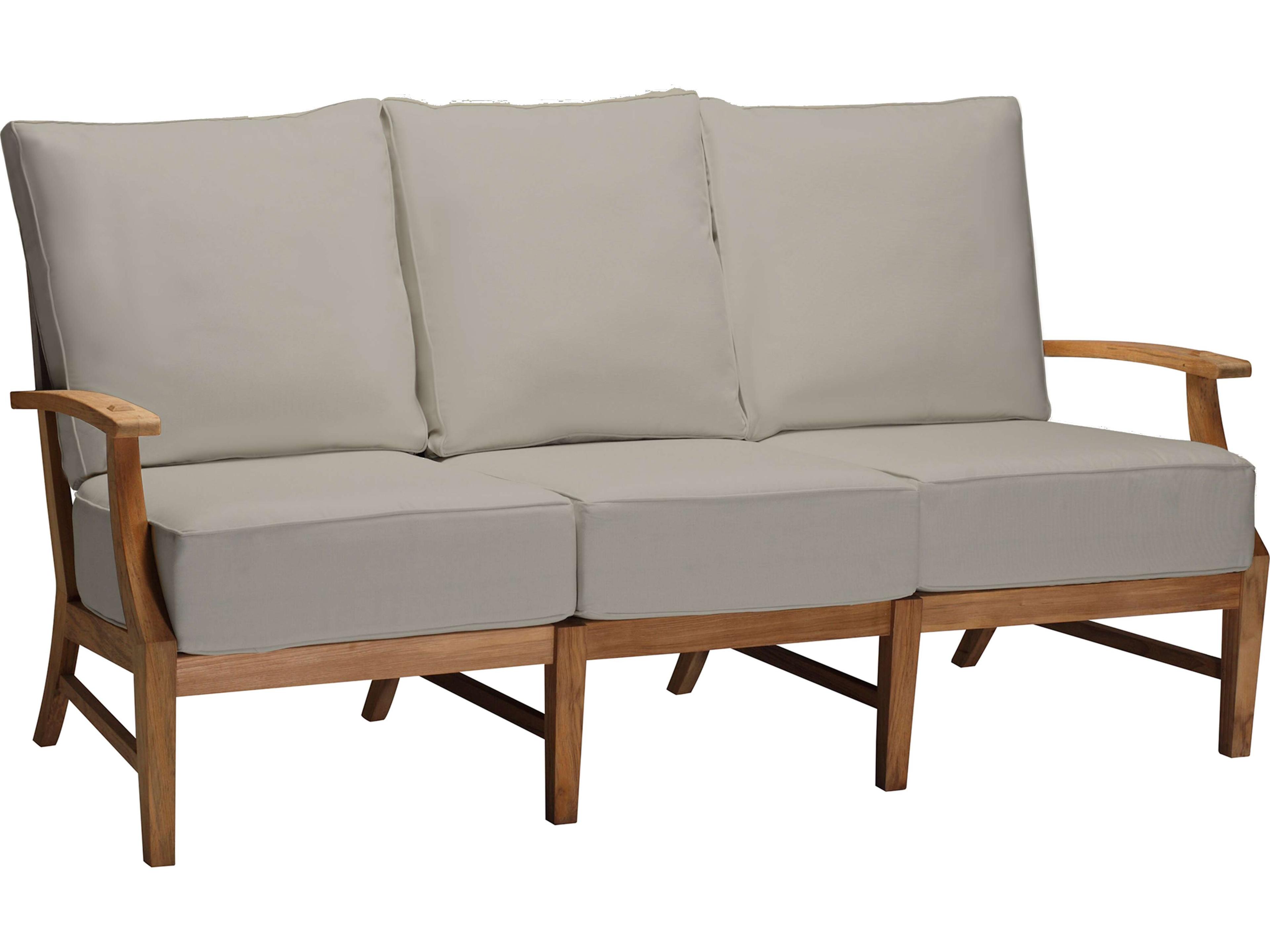 Summer Classics Croquet Teak Quick Ship Cushion Sofa