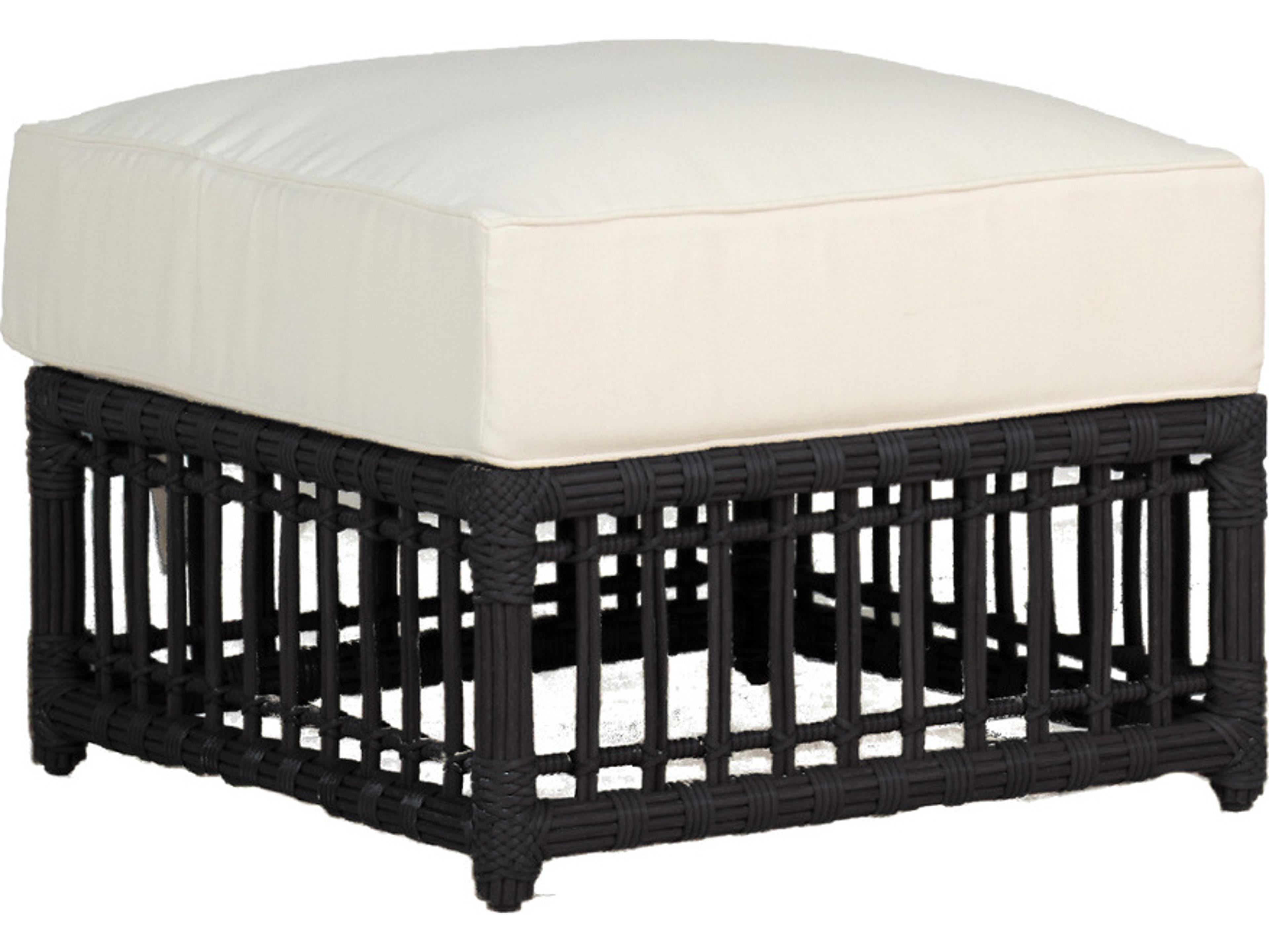 Summer Classics Newport Wicker Outdoor Ottoman