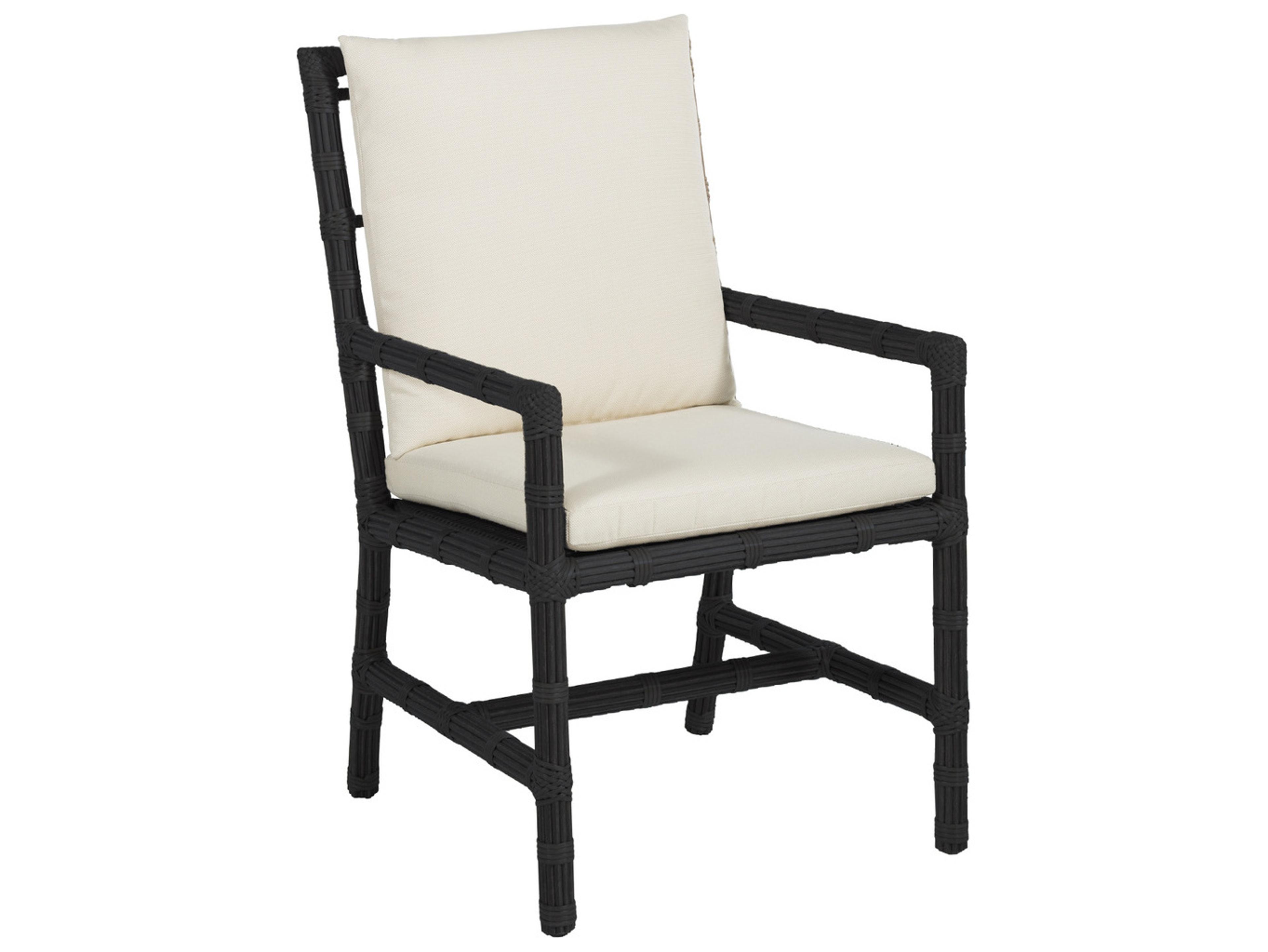 Summer Classics Newport Wicker Outdoor Dining Arm Chair