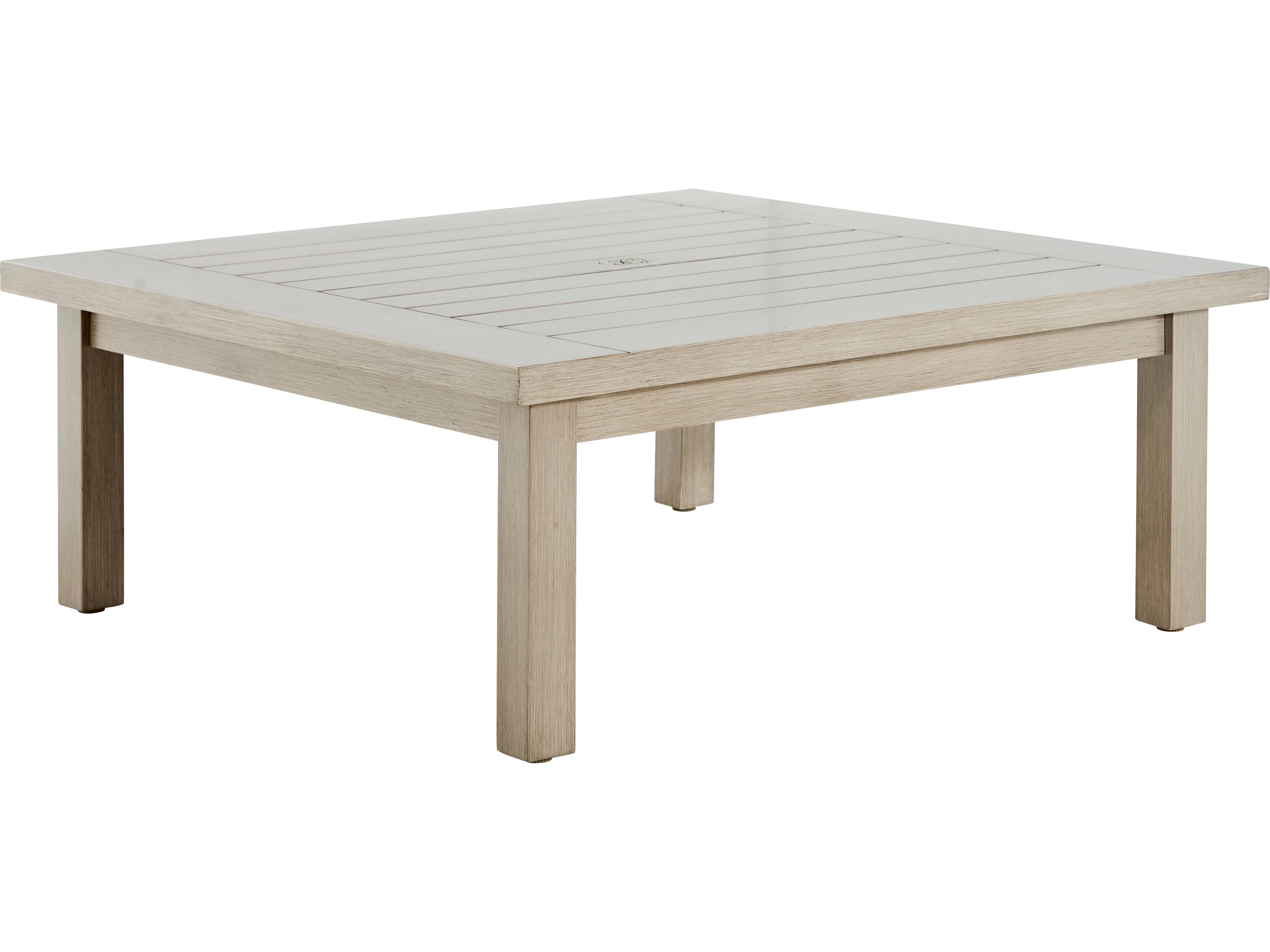 Summer Classics Club Aluminum Square Coffee Table