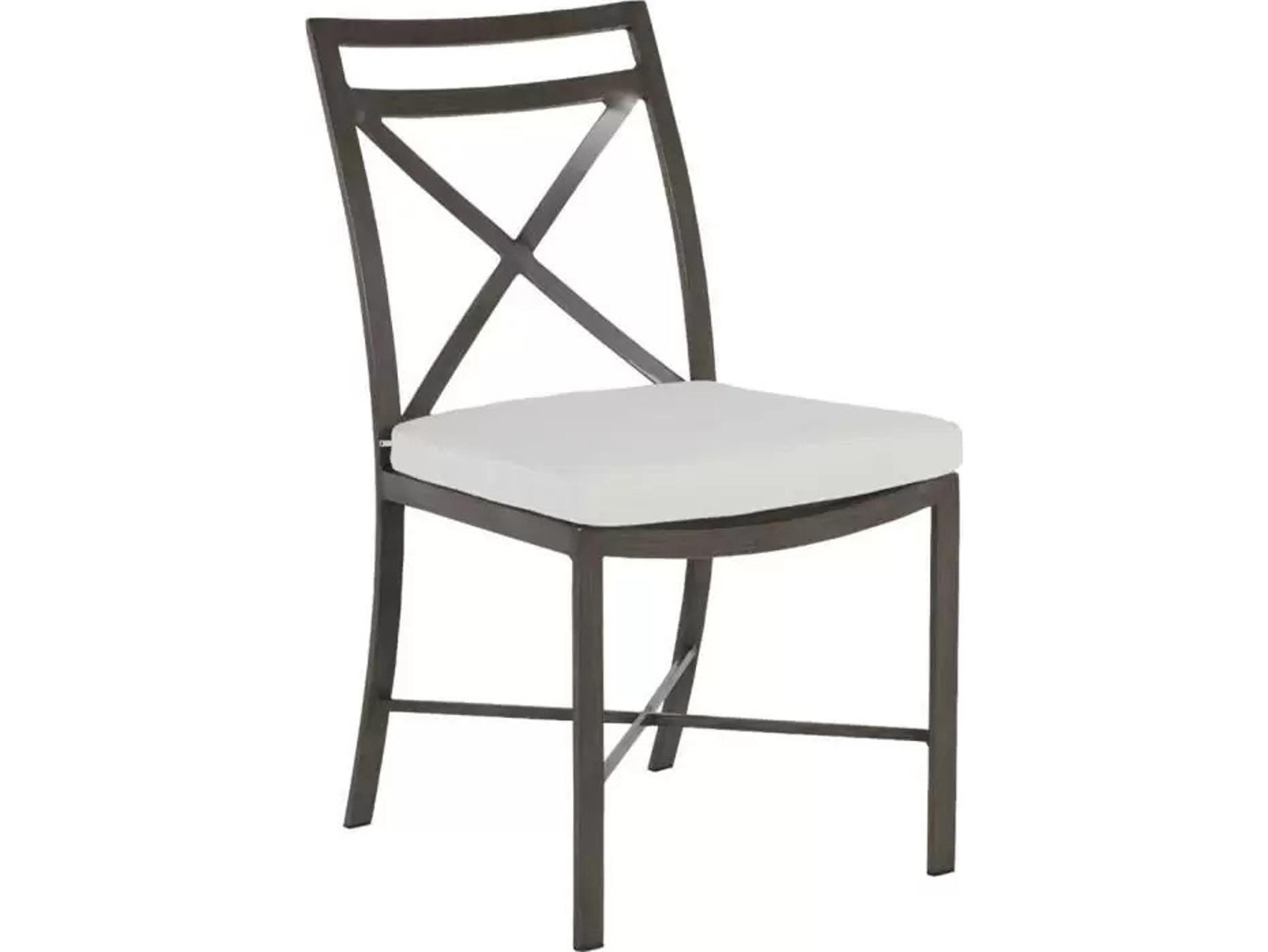 Summer Classics Monaco Aluminum Slate Gray Dining Side Chair