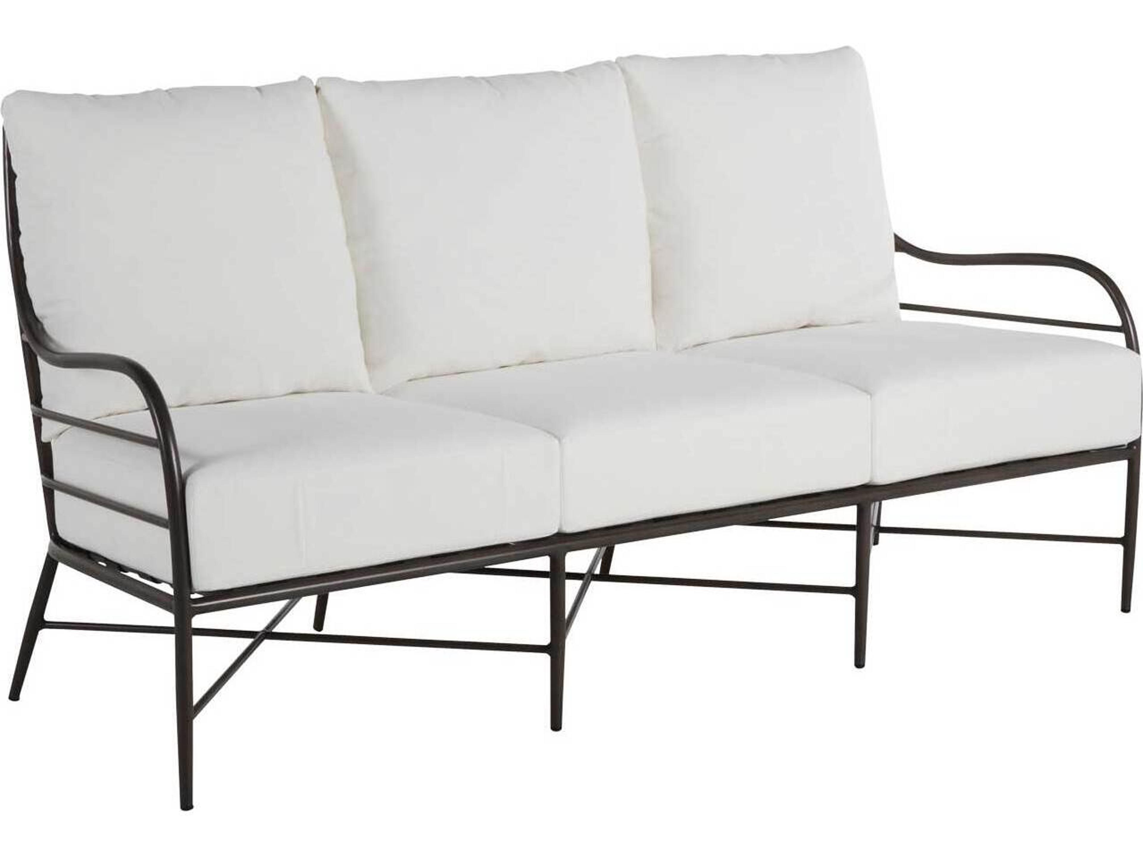 Summer Classics Carmel Wrought Aluminum Slate Gray Outdoor Sofa