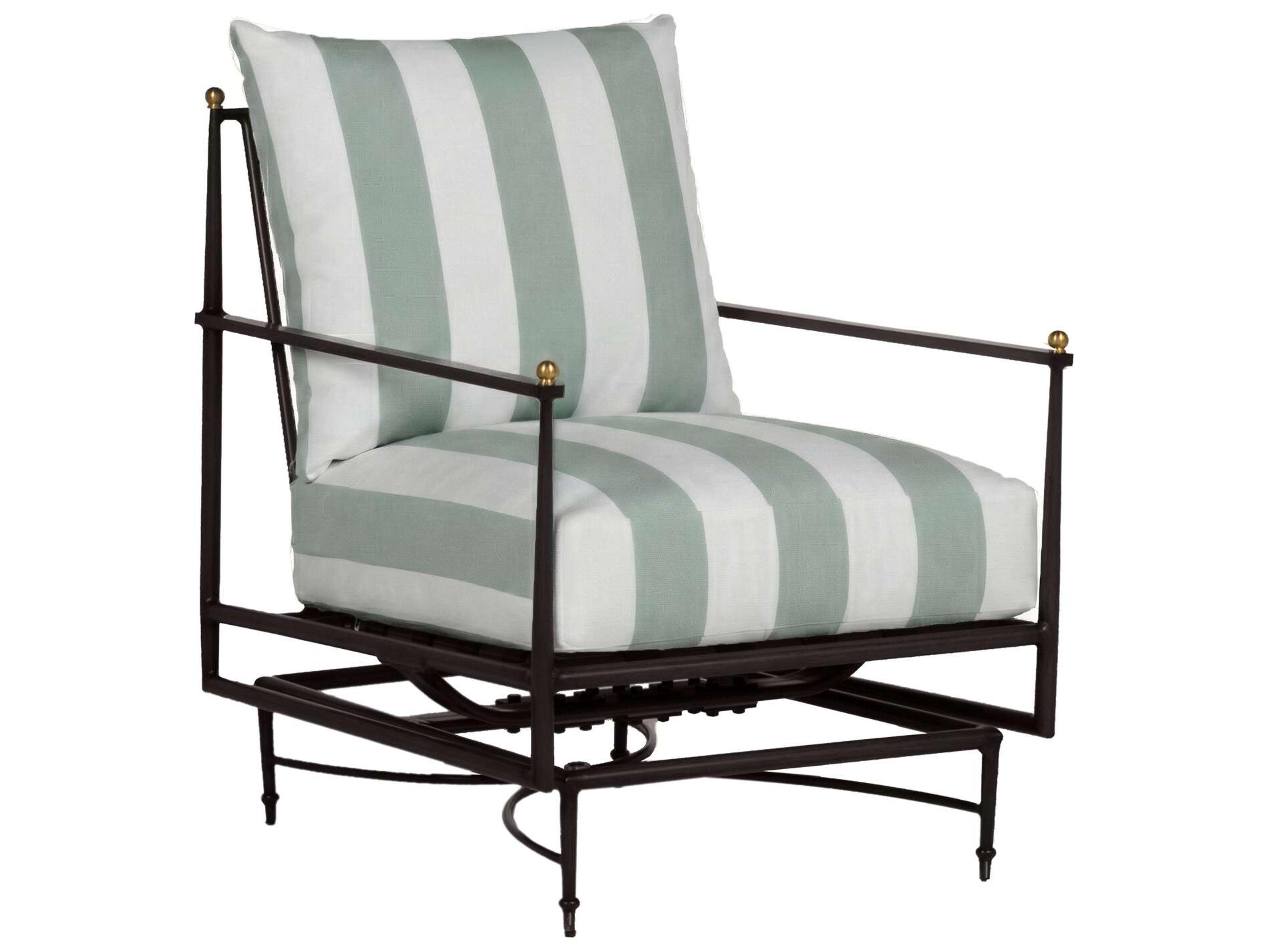 Summer Classics Roma Quick Ship Wrought Aluminum Cushion Lounge Chair