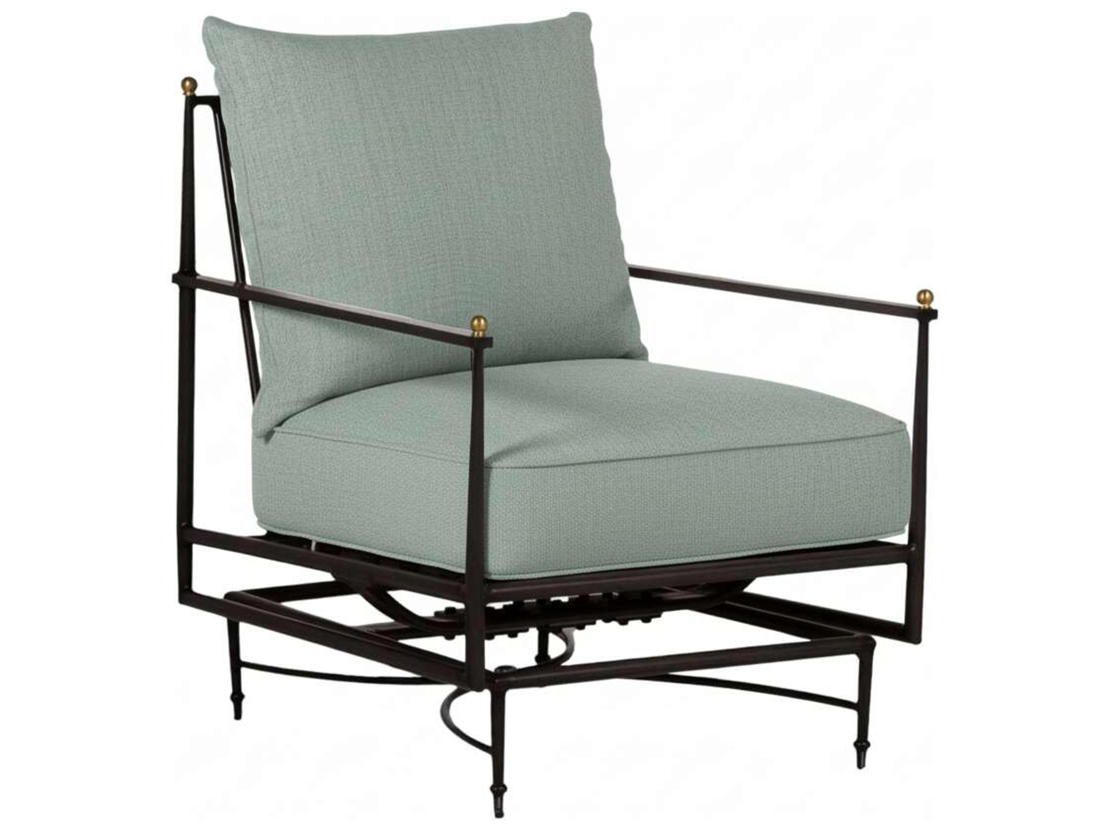 Summer Classics Roma Quick Ship Wrought Aluminum Cushion Lounge Chair