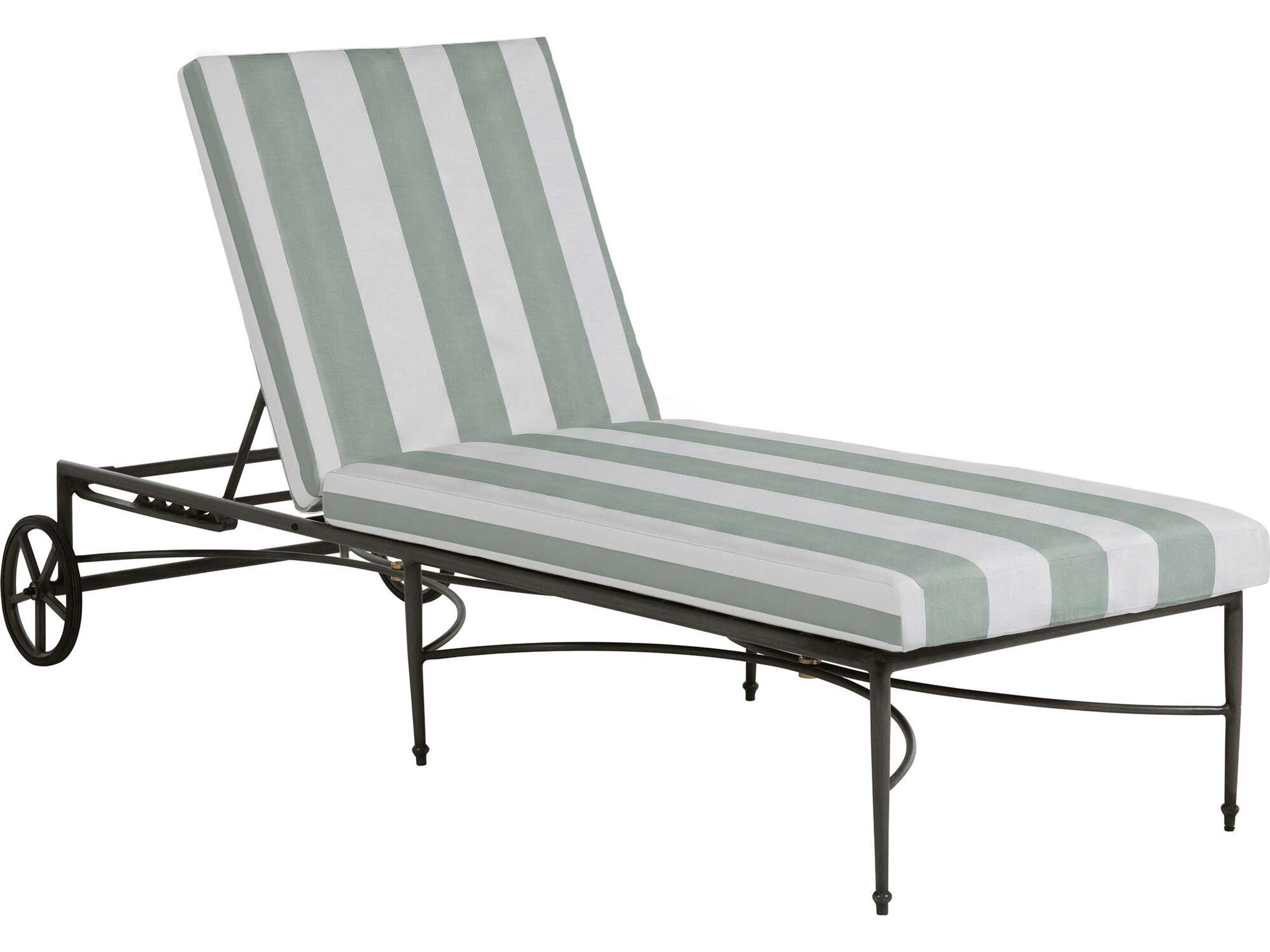 Summer Classics Roma Quick Ship Wrought Aluminum Cushion Chaise Lounge