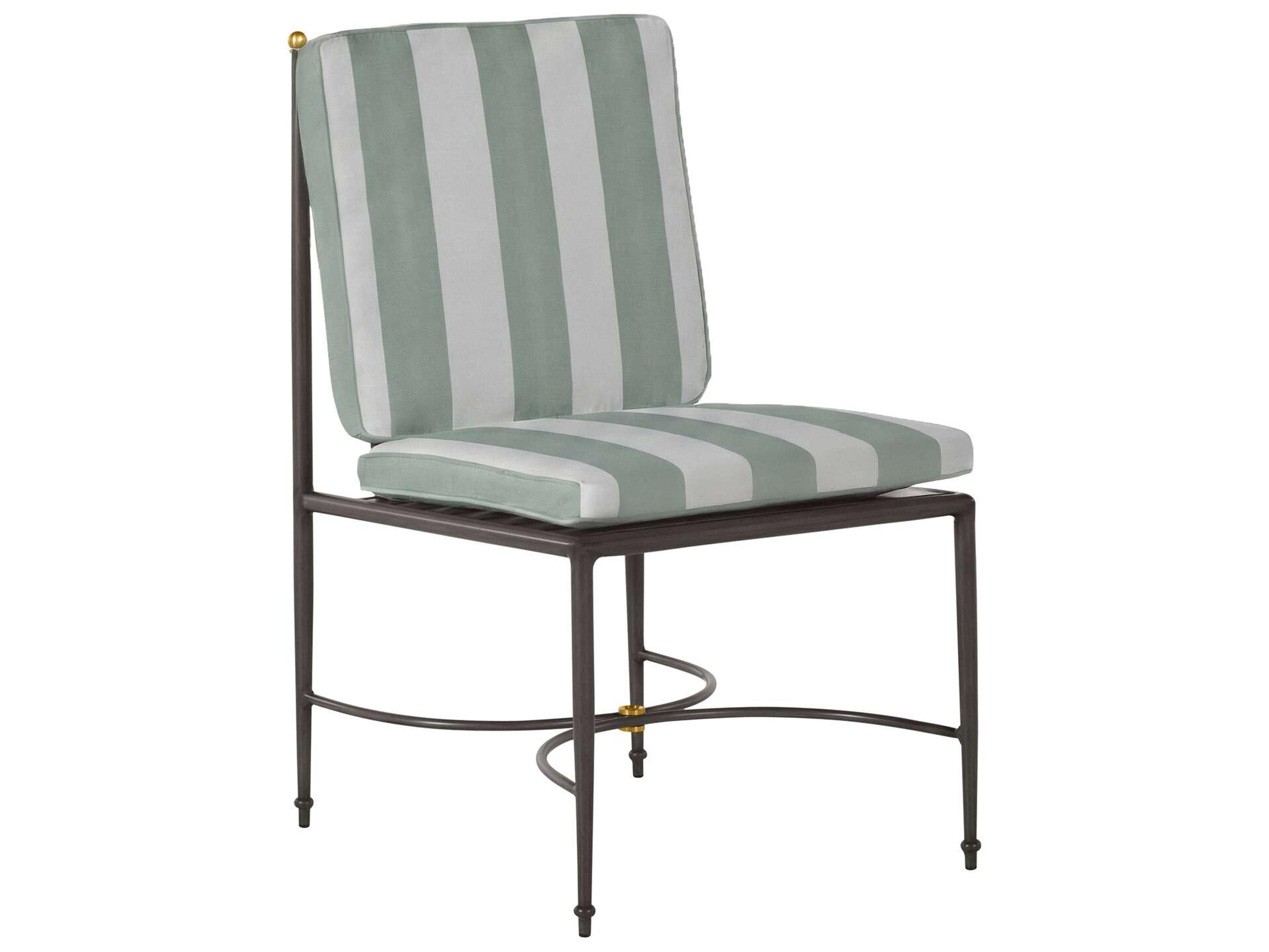 Summer Classics Roma Quick Ship Wrought Aluminum Cushion Dining Chair