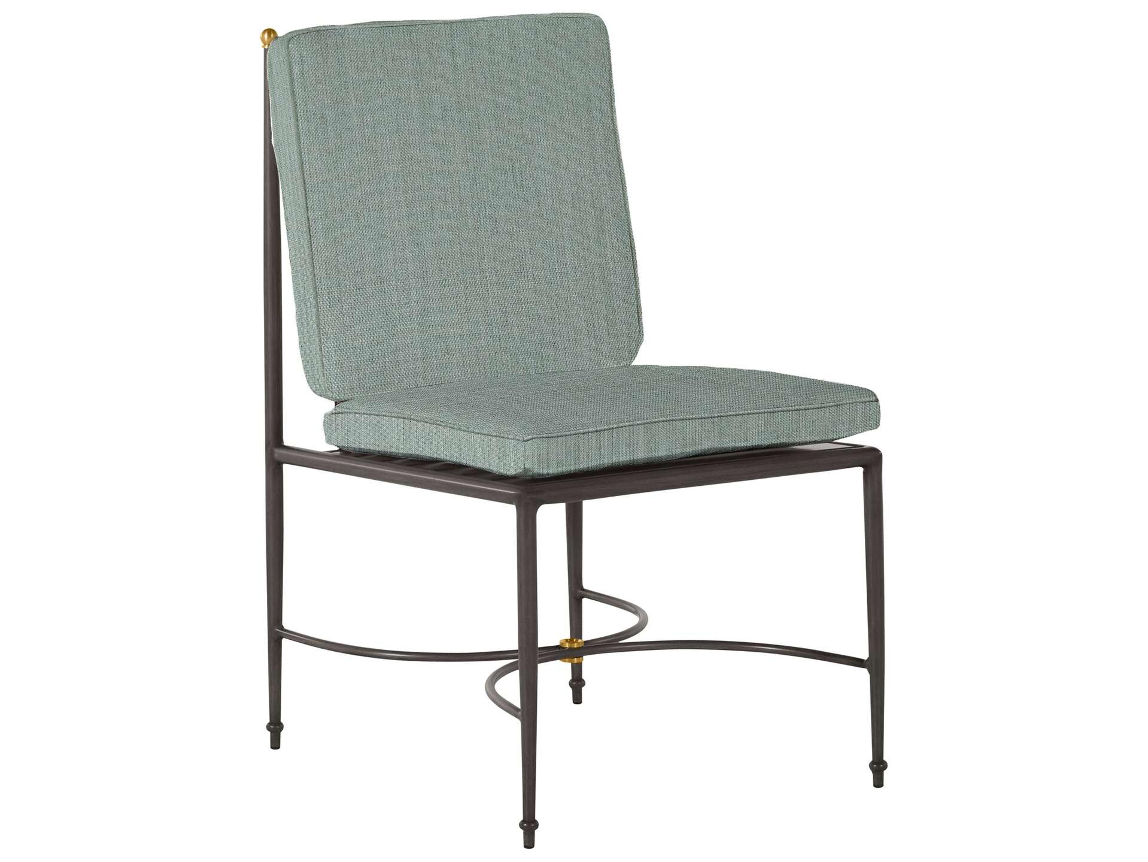 Summer Classics Roma Quick Ship Wrought Aluminum Cushion Dining Chair