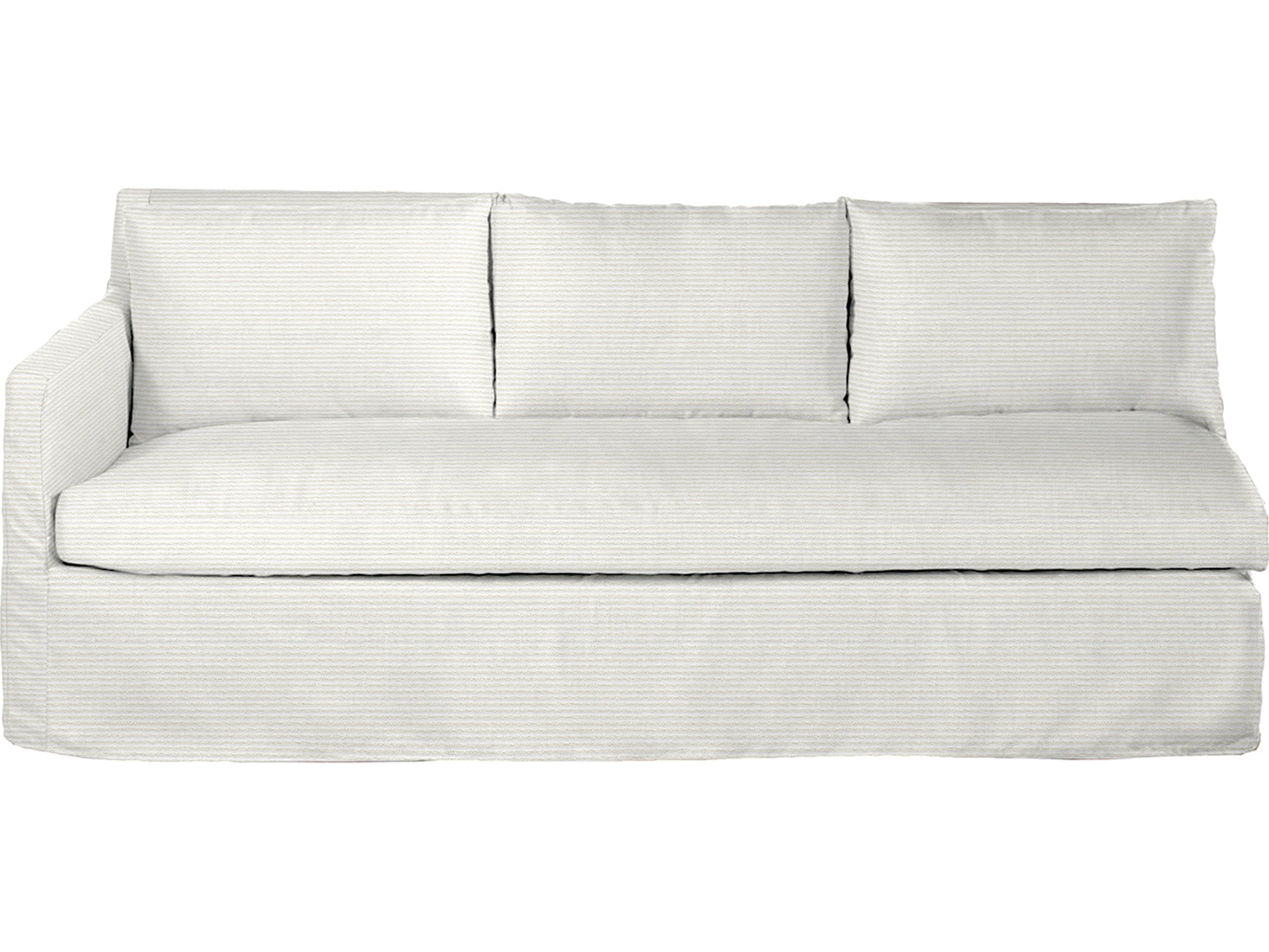 Summer Classics Nora Outdoor Right Arm Facing Sofa in Washboard Snow