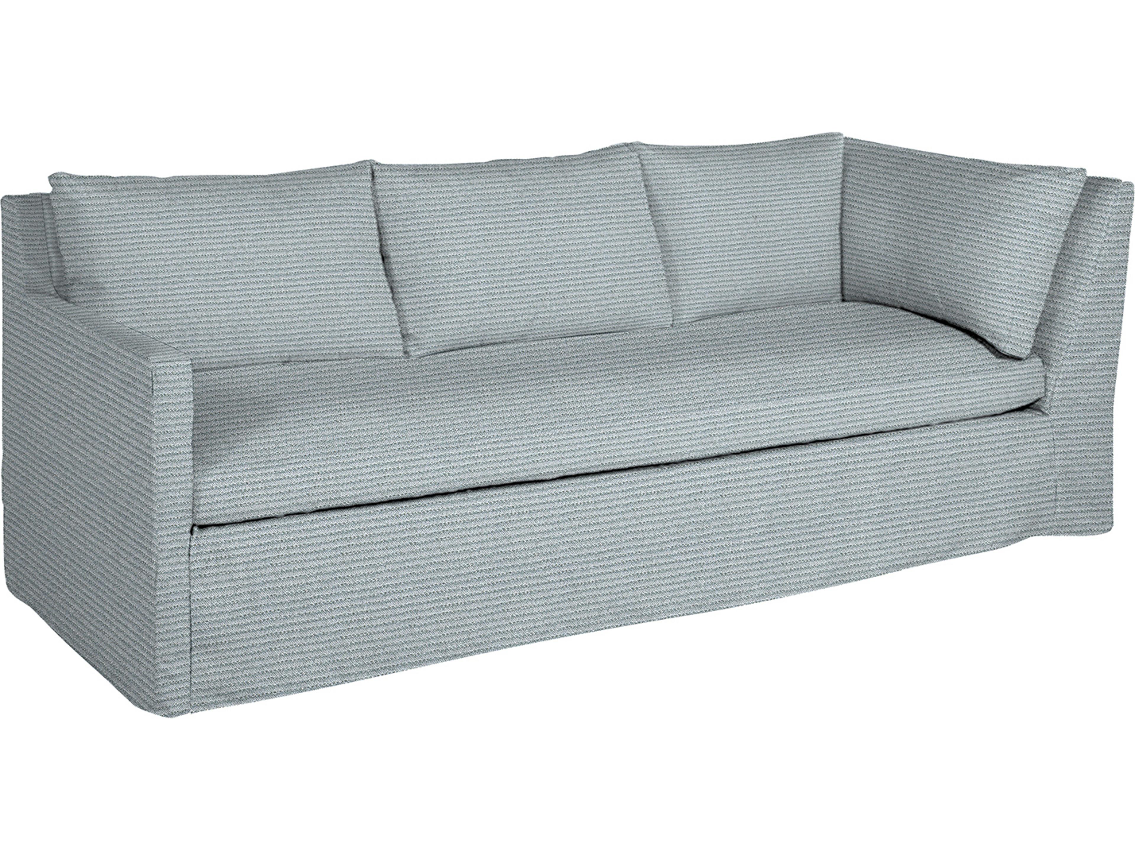 Summer Classics Nora Outdoor Right Arm Facing Corner Sofa in Washboard Linen