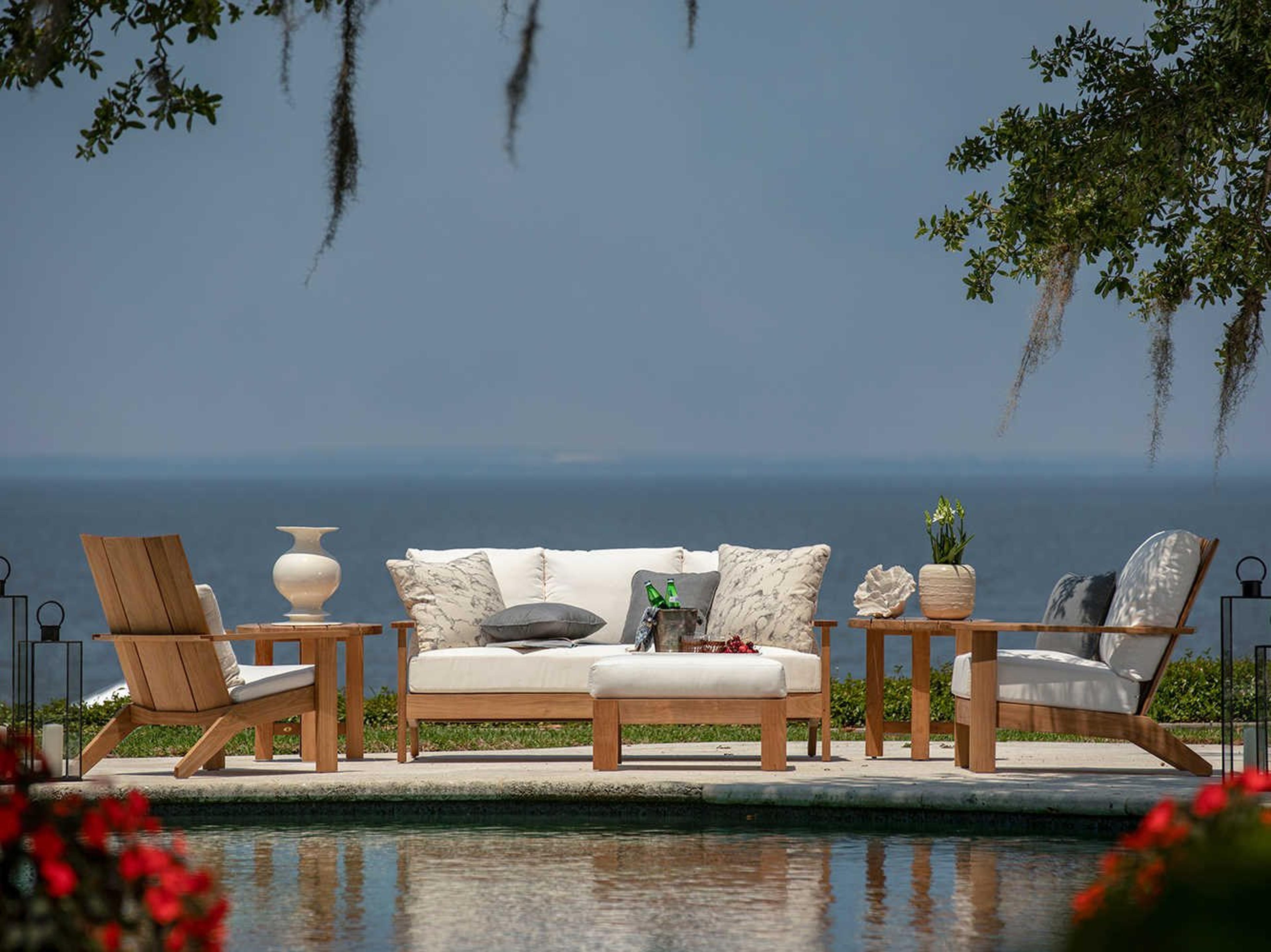 Summer Classics Ashland Teak Outdoor Lounge Set