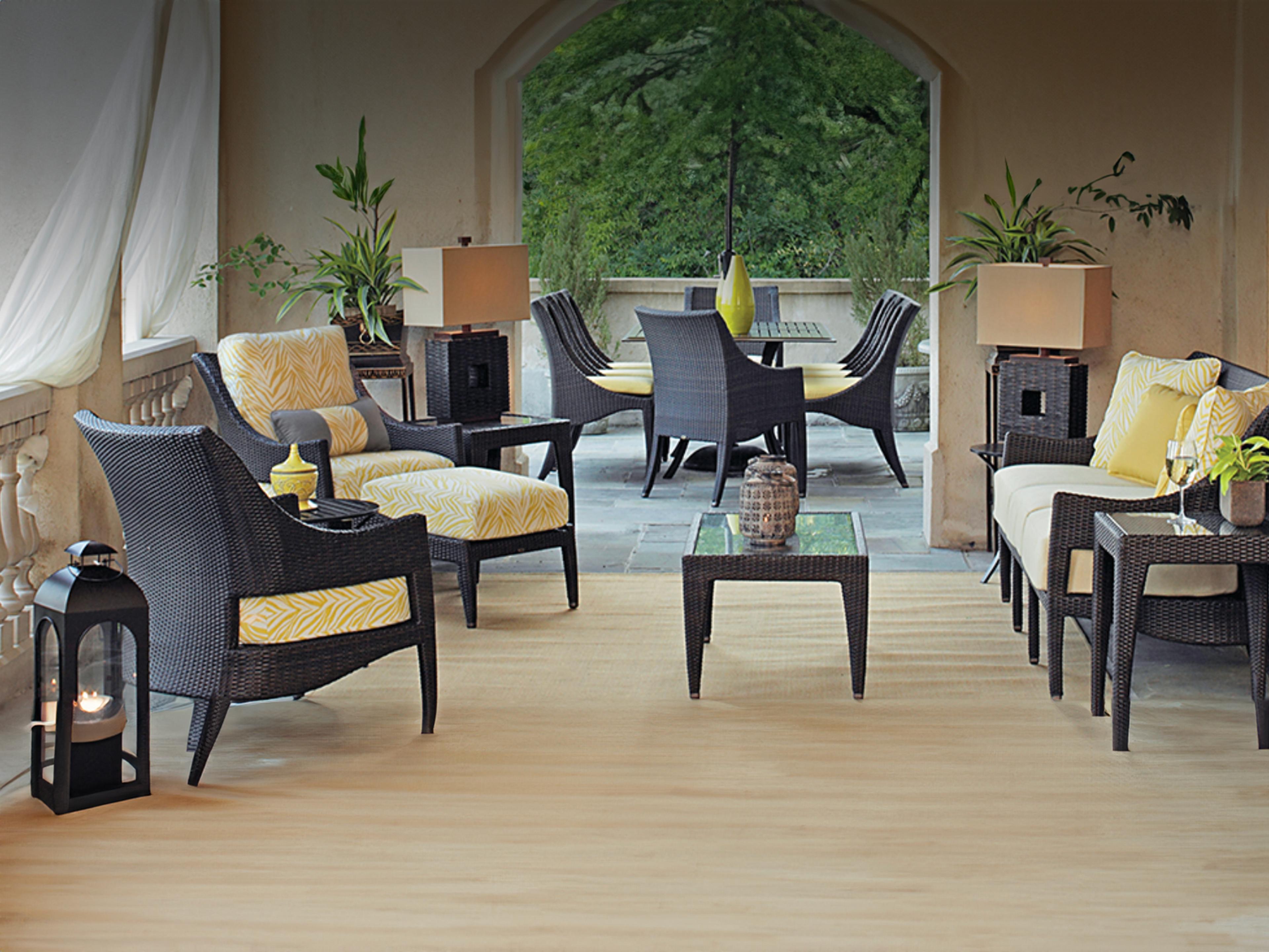 Summer Classics Athena Wicker Cushion Outdoor Patio Lounge Set