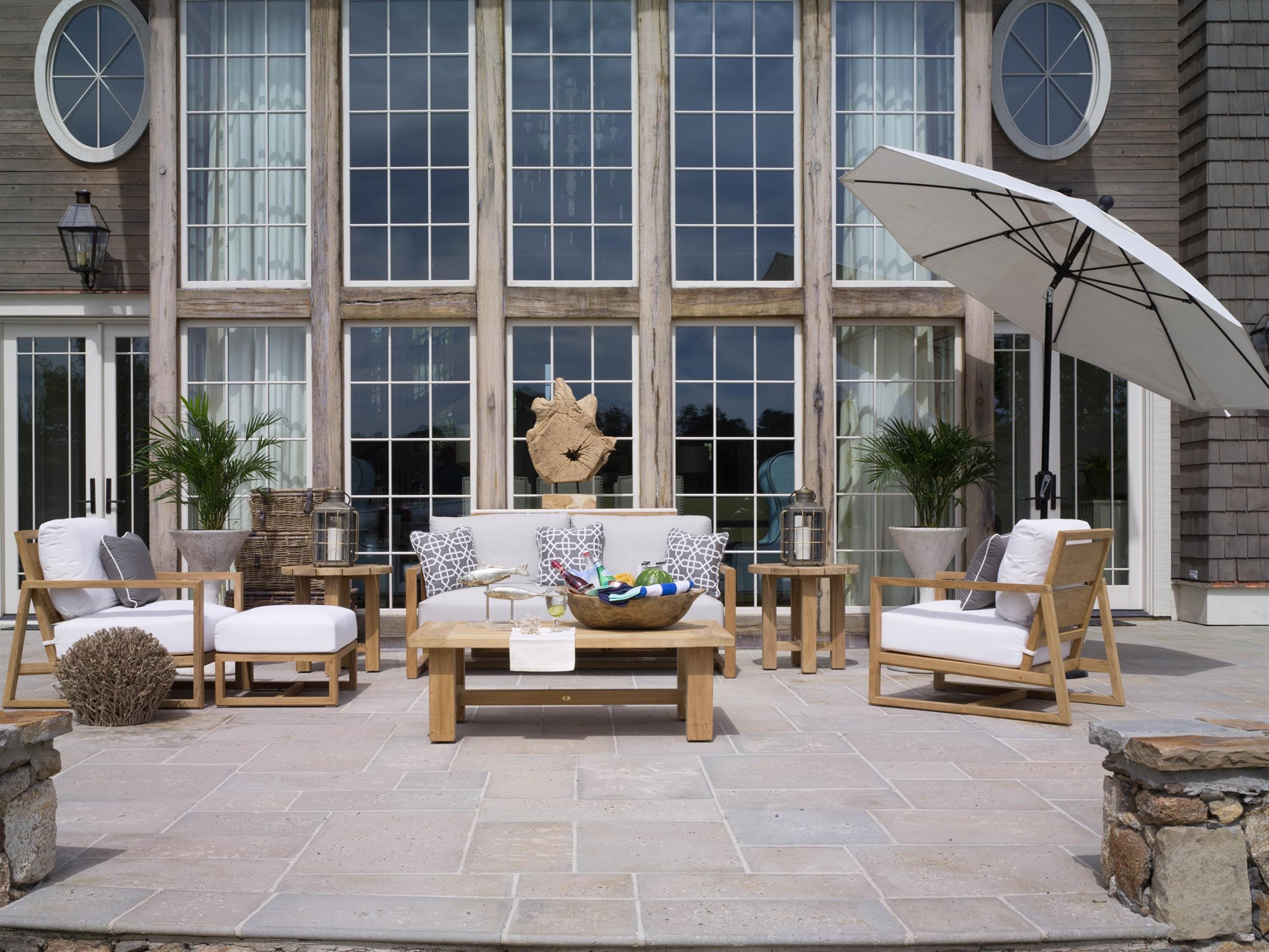 Summer Classics Avondale Teak Cushion Outdoor Lounge Set