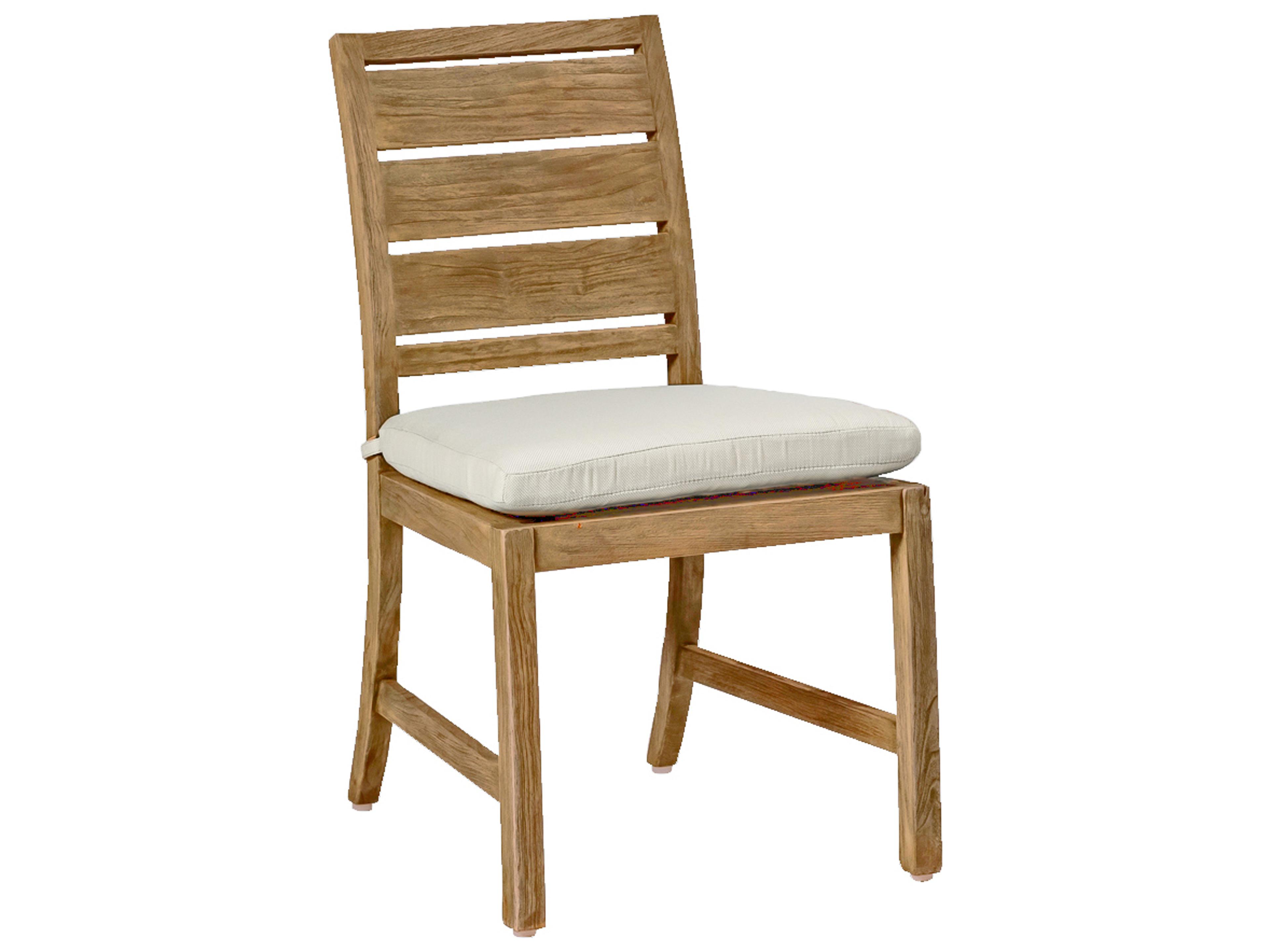 Summer Classics Charleston Teak Dining Side Chair Seat Replacement Cushions