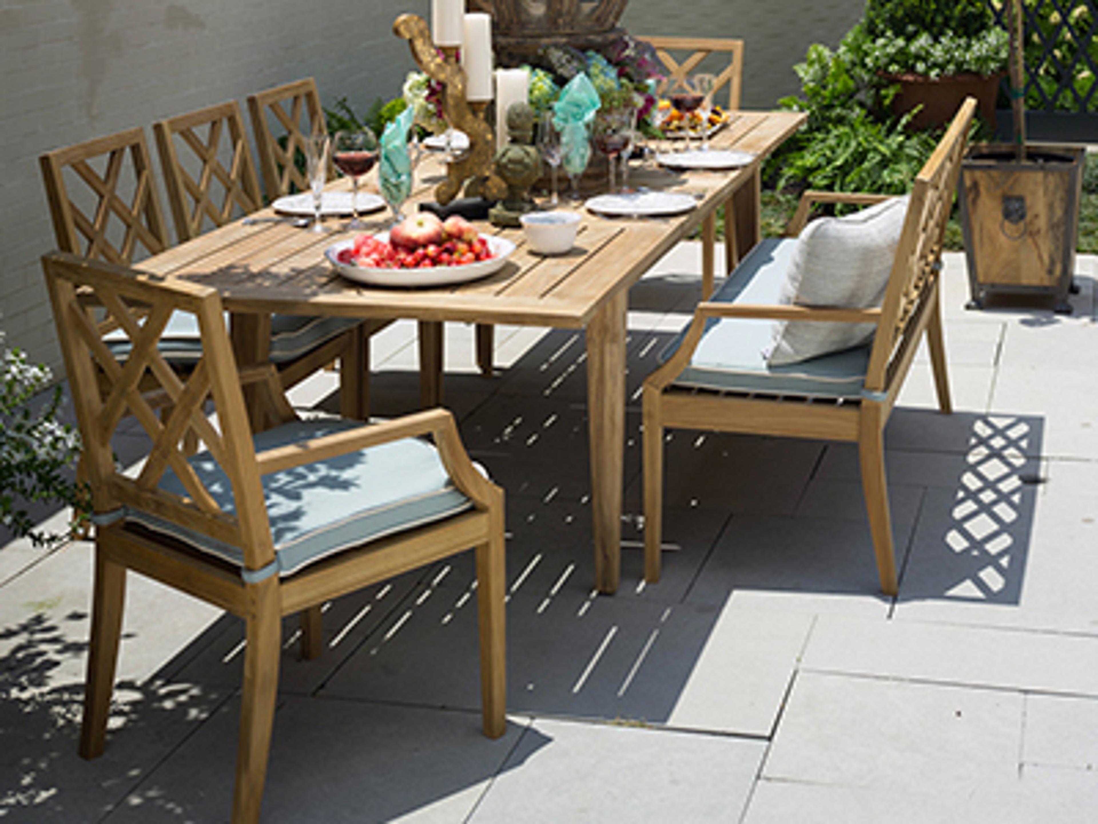 Summer Classics Haley Teak Outdoor Dining Set