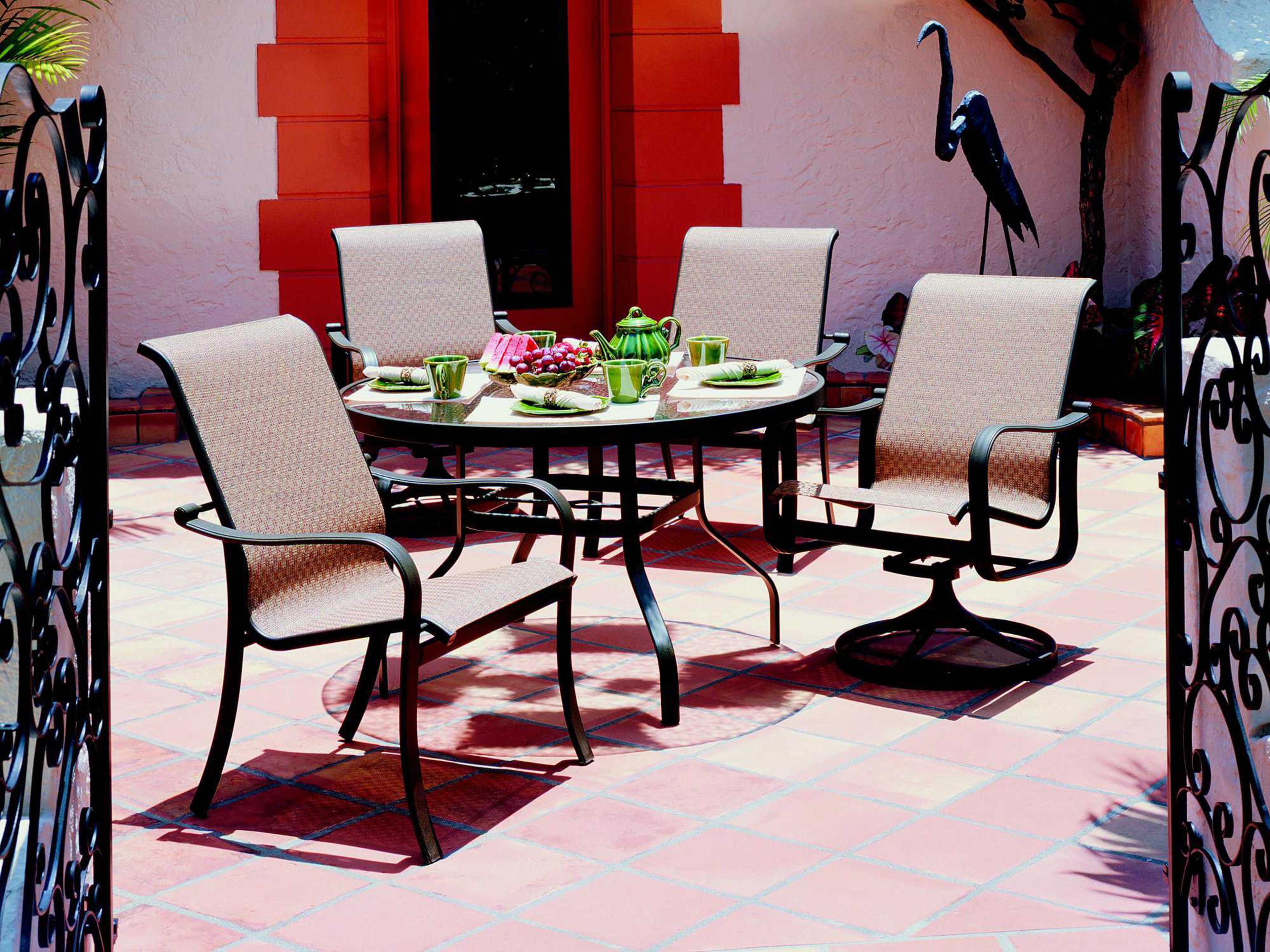 Suncoast Rosetta Sling Aluminum Outdoor Dining Set