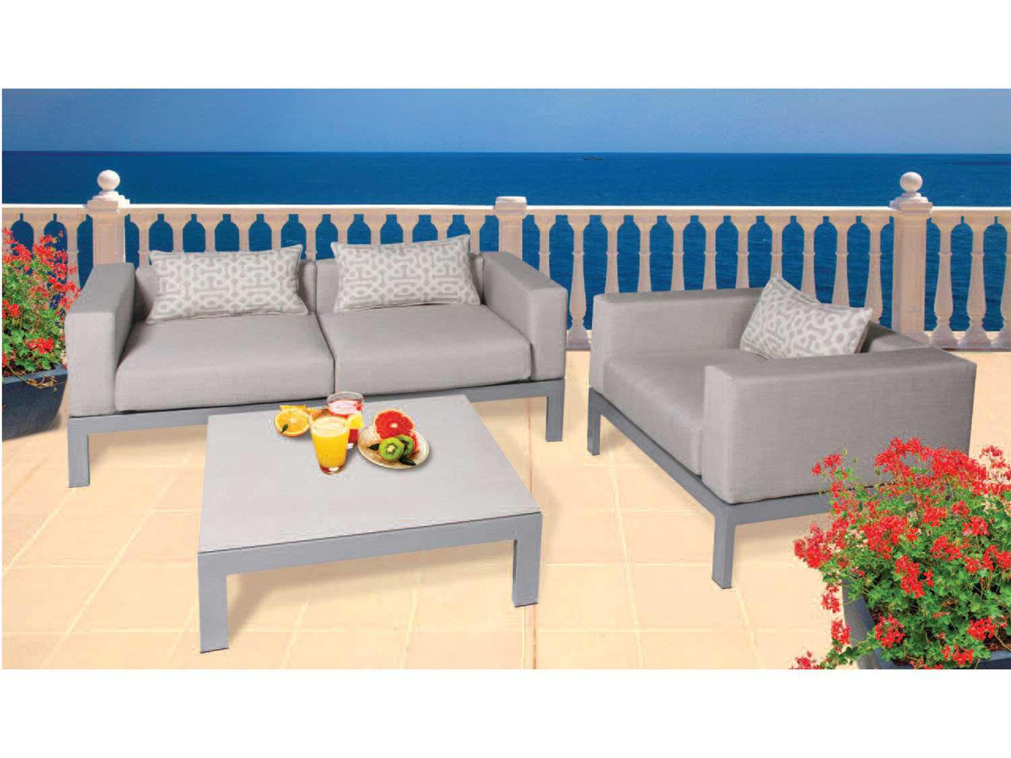 Suncoast Vectra Breeze Aluminum Patio Lounge Set